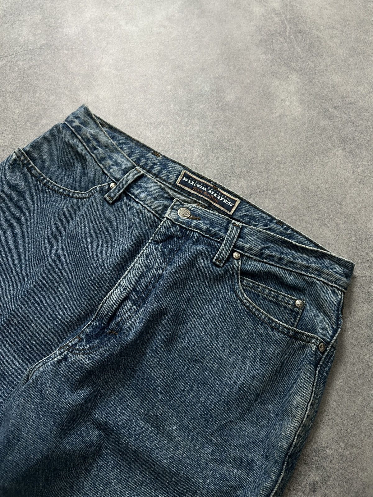 Harley Davidson Vintage Harley Davidson blue denim jeans mens made in usa Size US 34 / EU 50 - 6 Thumbnail