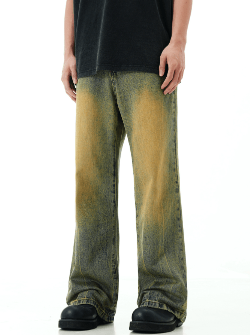 Japanese Brand × Jean American retro washed distressed loose bootcut jeans Size US 32 / EU 48 - 2 Thumbnail