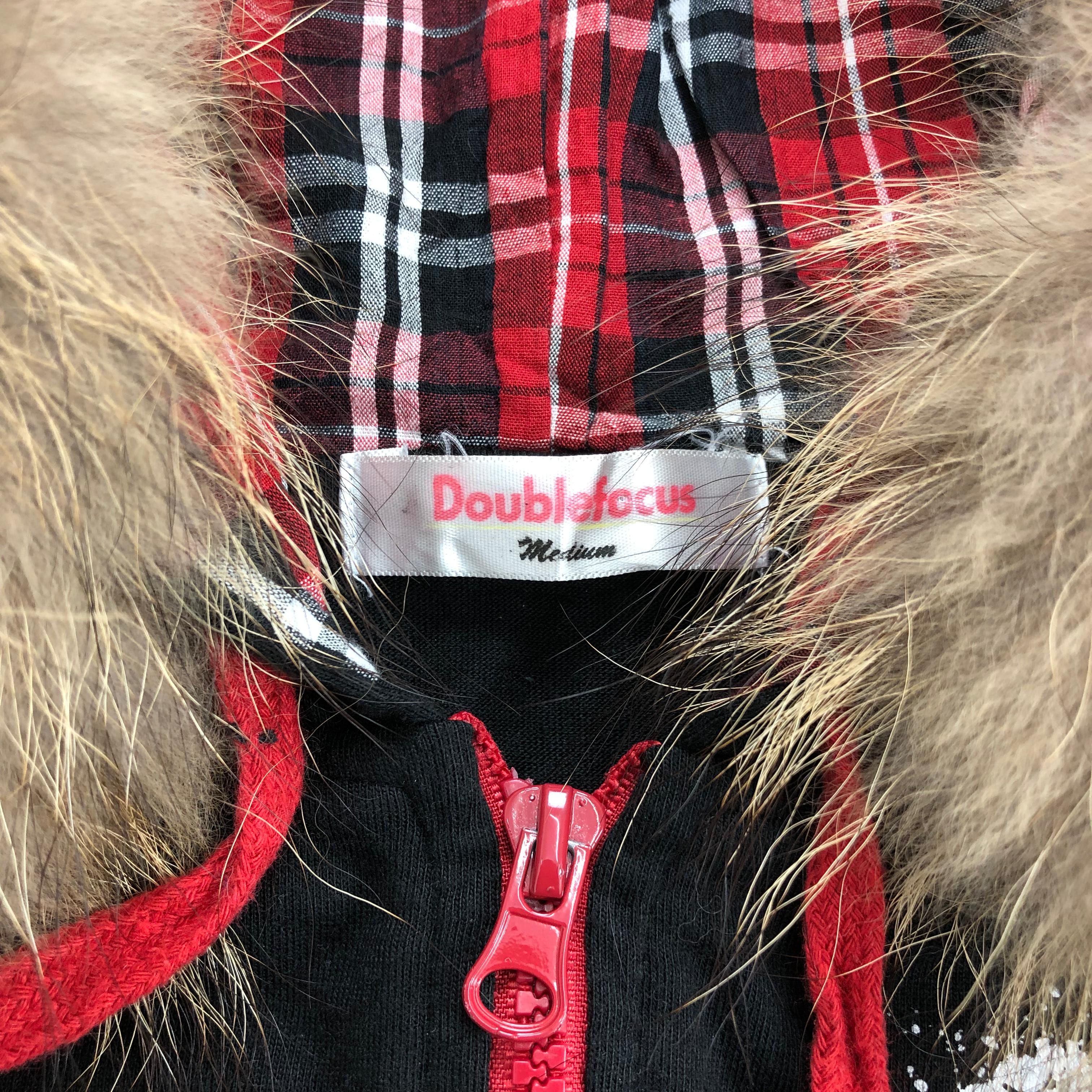 Japanese Brand 2000s Doublefocus Ifsixwasnine Poem Goa Punk Fur Zip Hoodie Size US M / EU 48-50 / 2 - 10 Thumbnail