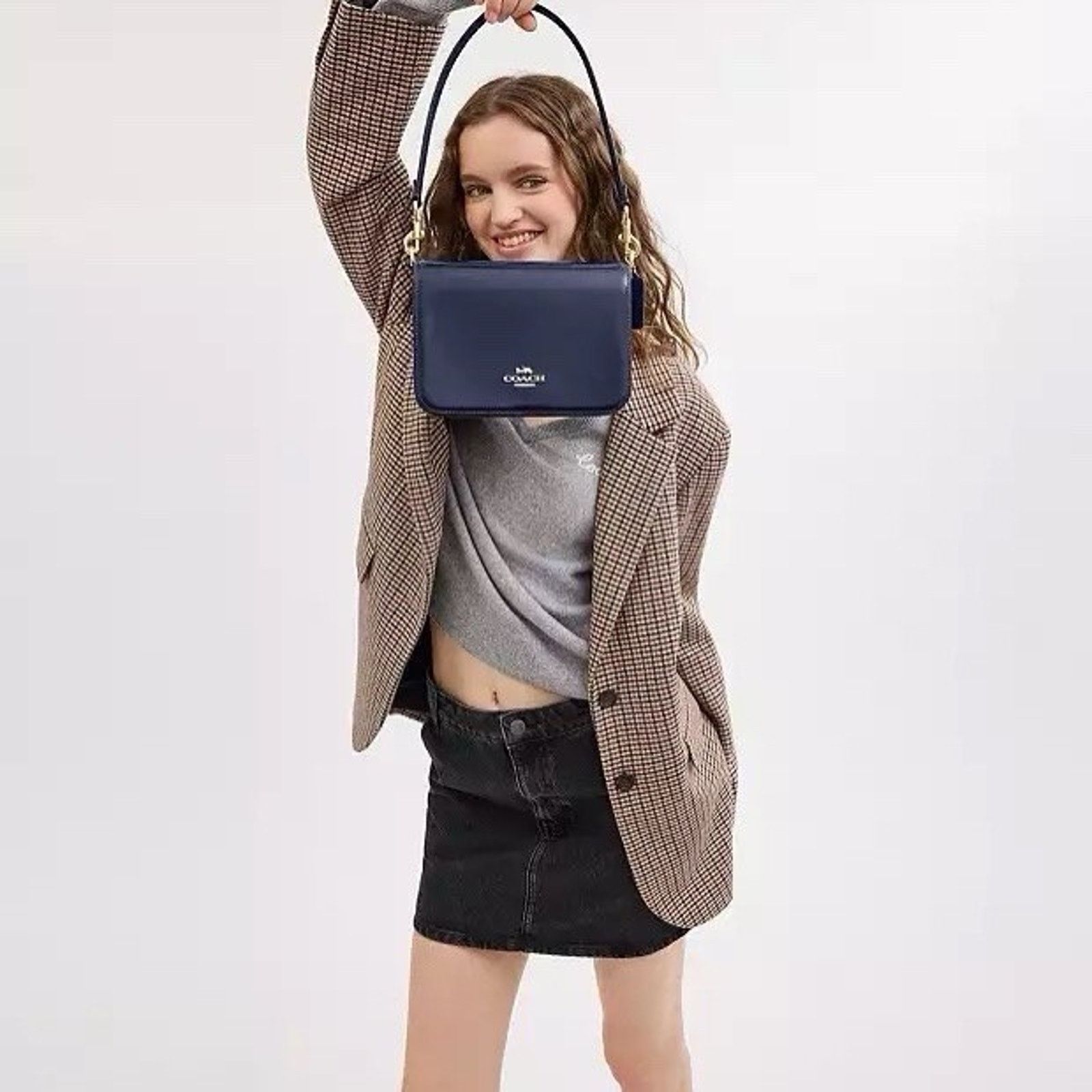 Coach NWT Coach CY657 Spazzolato Leather Quinn Bag Crossbody Size ONE SIZE - 8 Thumbnail