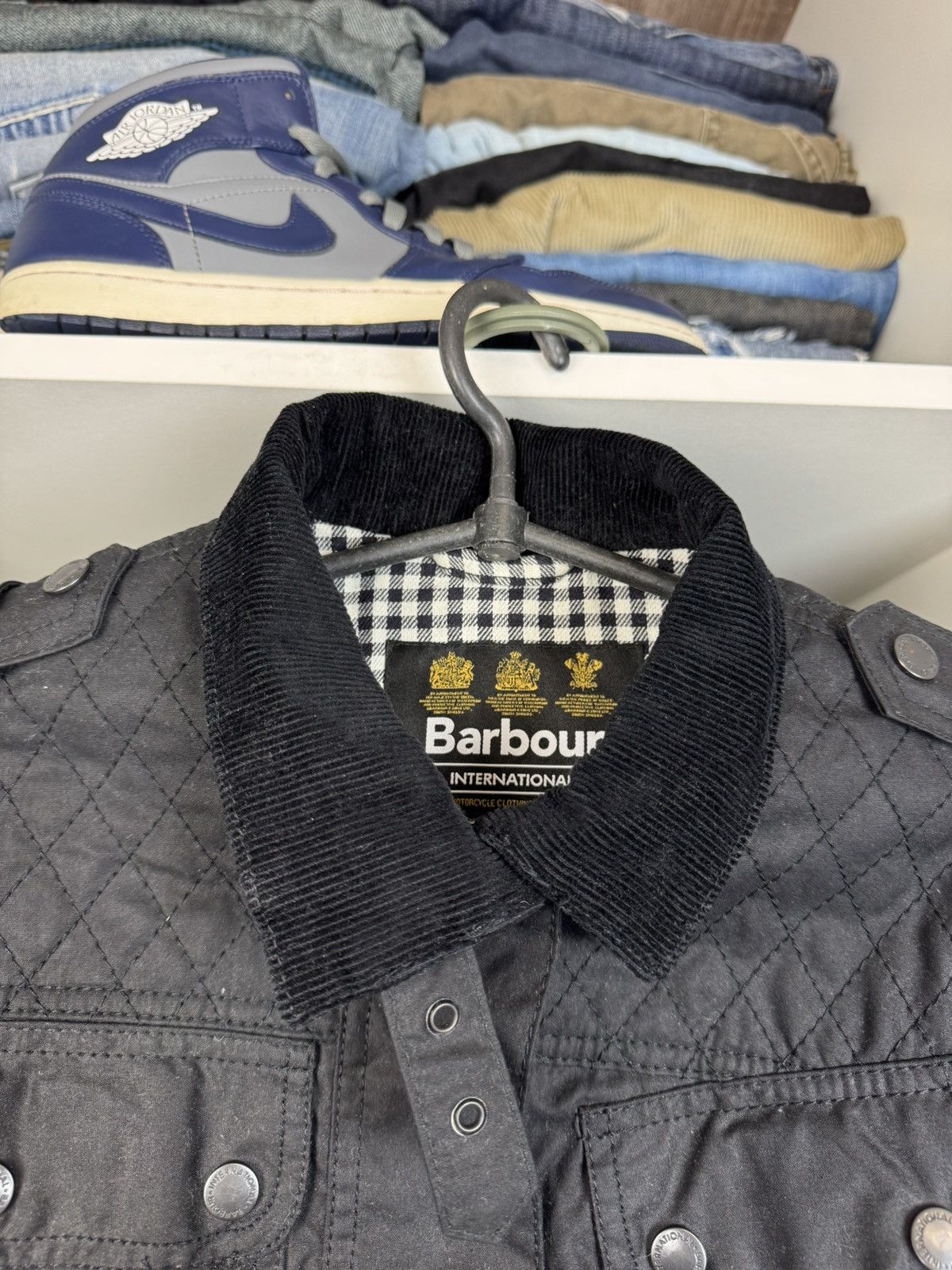 Barbour Barbour International Dera Wax Jacket Women’s Size UK 8 Size S / US 4 / IT 40 - 3 Thumbnail