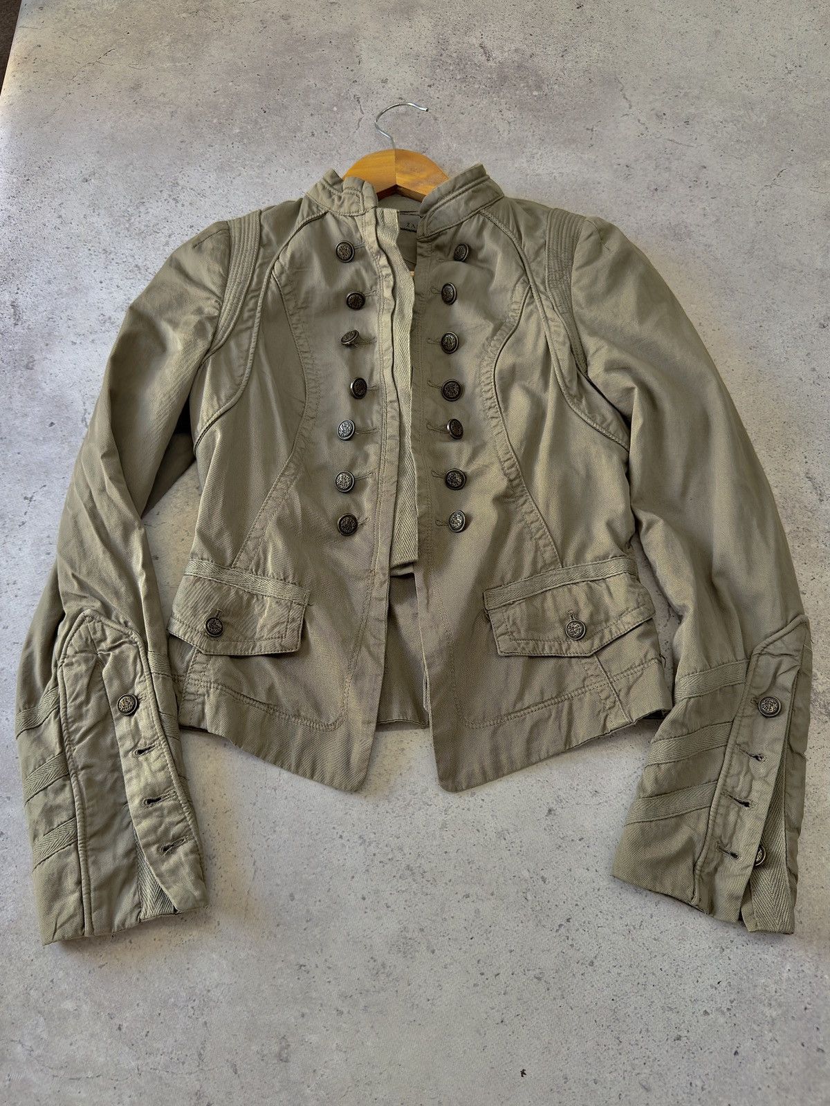 Vintage Vintage 00s Napoleon Button Hussar Military Jacket Blazer Size S / US 4 / IT 40 - 4 Thumbnail