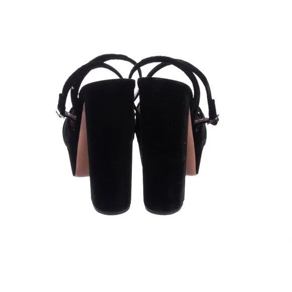 Aquazzura o1srvl11e1024 Platform in Black Size US 7 / IT 37 - 3 Thumbnail