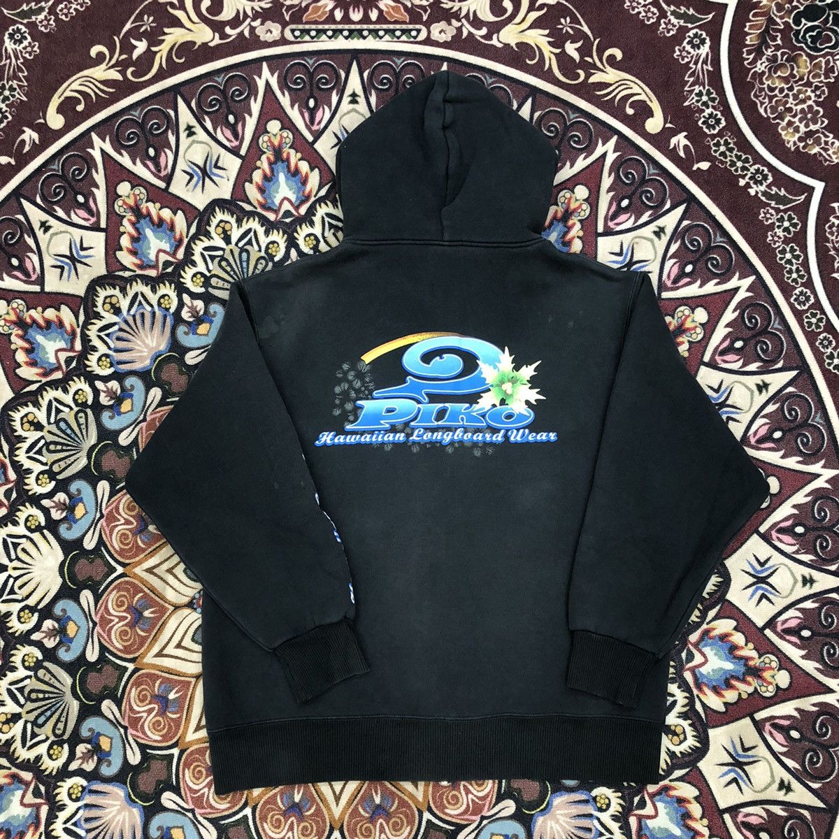 Vintage Vintage Piko Hoodie Hawaiian Longboard Wear Size US M / EU 48-50 / 2 - 1 Thumbnail
