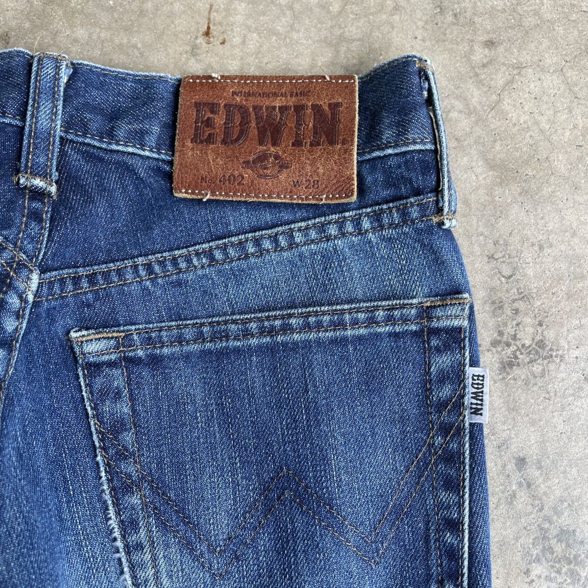 Edwin 🔥Vintage Edwin 402 Stoned Washed Ripped Distress Denim Jeans Size US 27 - 11 Thumbnail