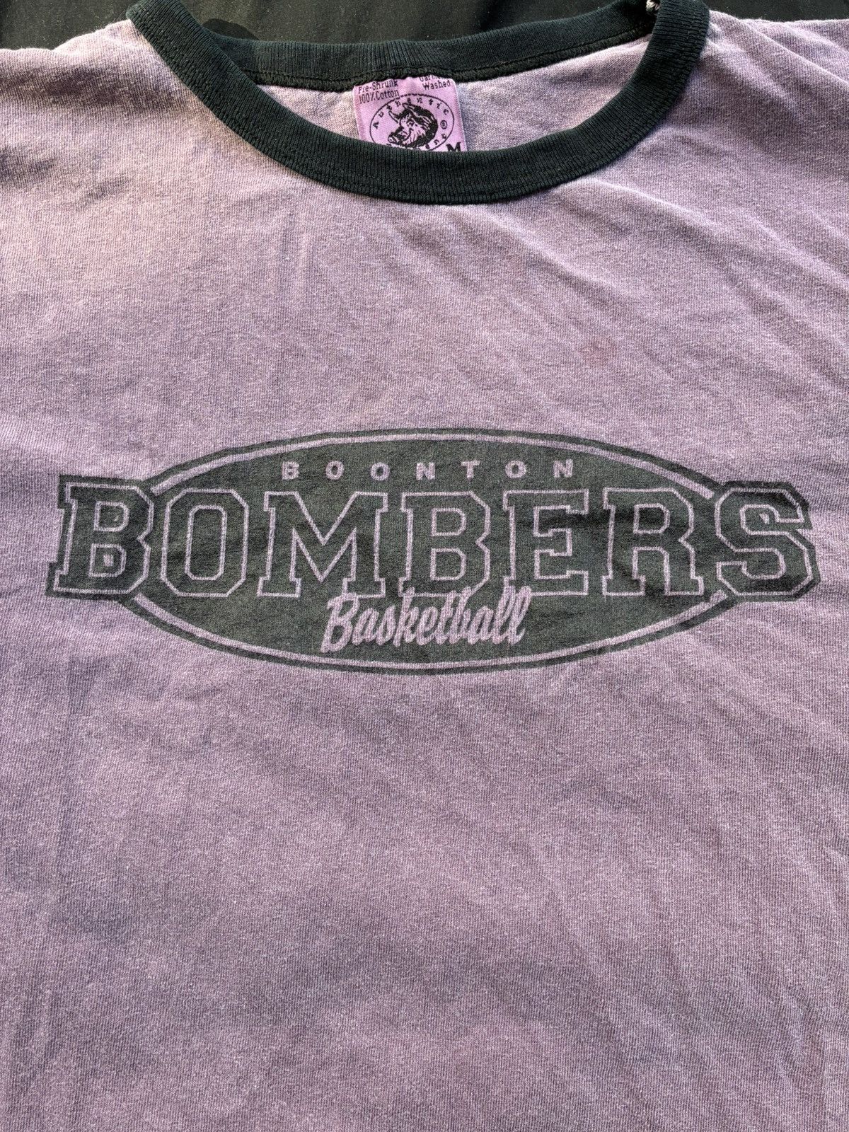 Other Vintage Boonton Bombers Basketball Ringer T-Shirt (1990s) Size US M / EU 48-50 / 2 - 3 Thumbnail