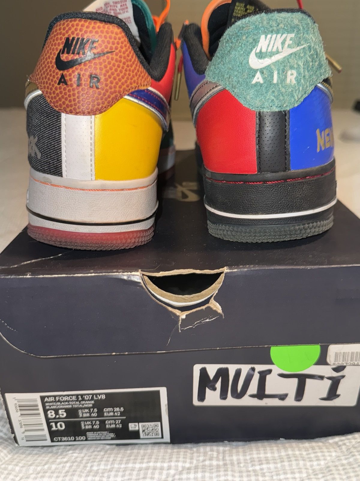 Nike Nike air force 1 ‘NYC city of athletes’ Size US 8.5 / EU 41-42 - 4 Thumbnail