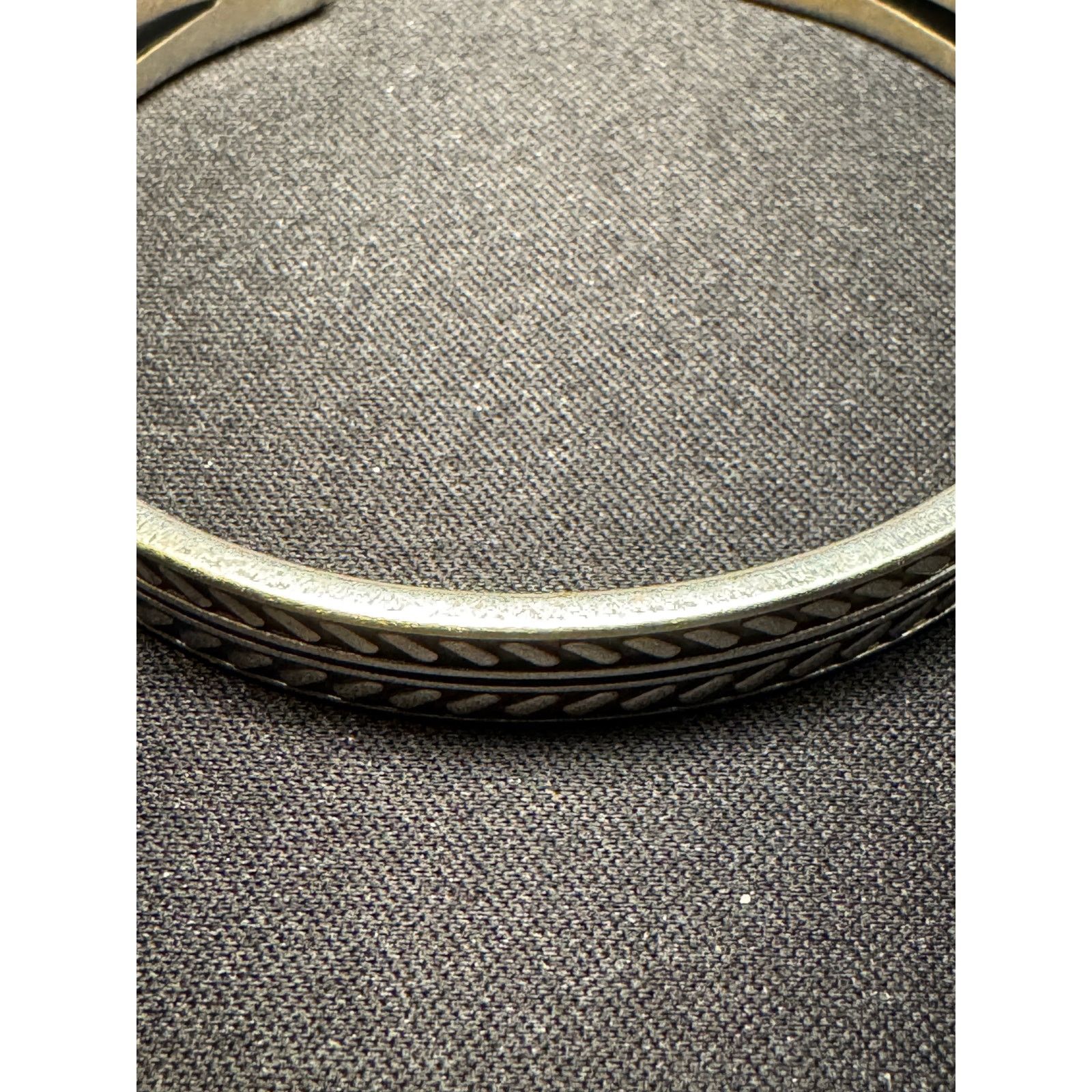 Other Vintage 925 Silver 25g Braided Cuff Bracelet Wheat Design Size ONE SIZE - 3 Thumbnail