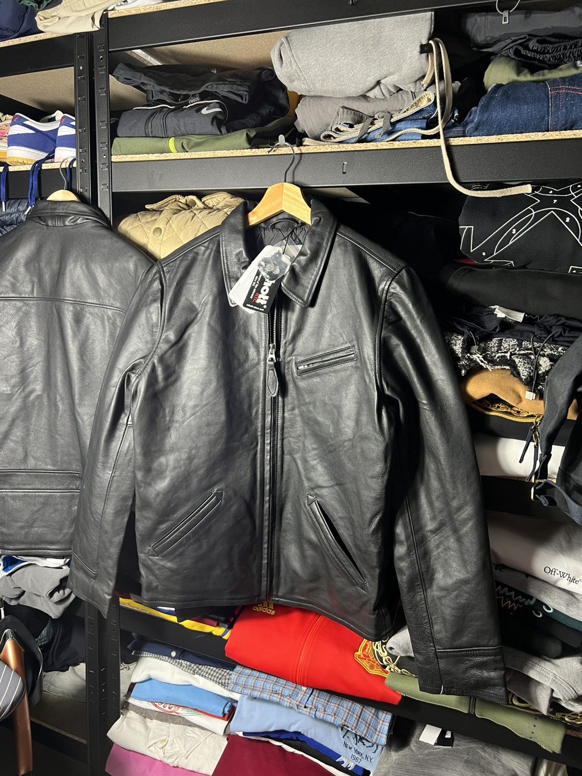 Schott 🖤 Schott NYC Black Leather Jacket Vintage Style Biker Size L Size US L / EU 52-54 / 3 - 5 Thumbnail