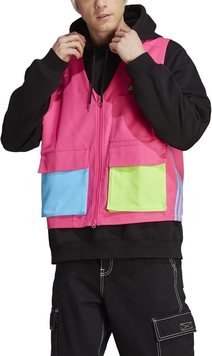 Adidas Adidas IK7059 Kidcore Utility Vest Pink ( XL ) Size US XL / EU 56 / 4 - 1 Thumbnail