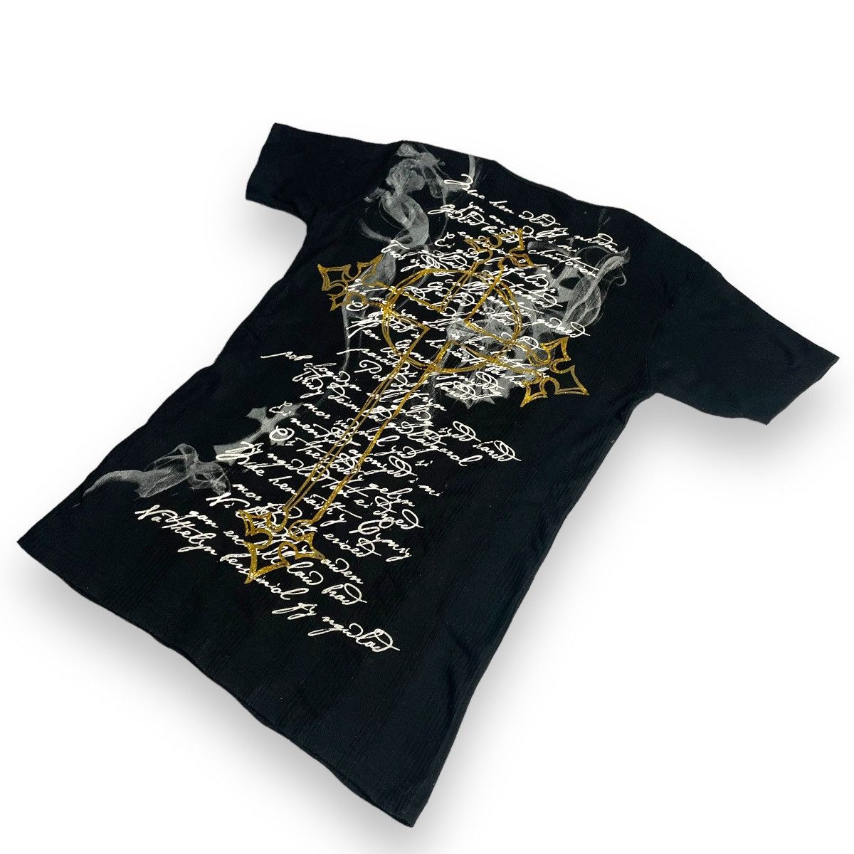 If Six Was Nine × Japanese Brand × Le Grande Bleu (L.G.B.) 🇯🇵 CLASH AHEAD POEM CROSS CHROME HEARTS INSPIRED TSHIRT Size M / US 6-8 / IT 42-44 - 11 Thumbnail