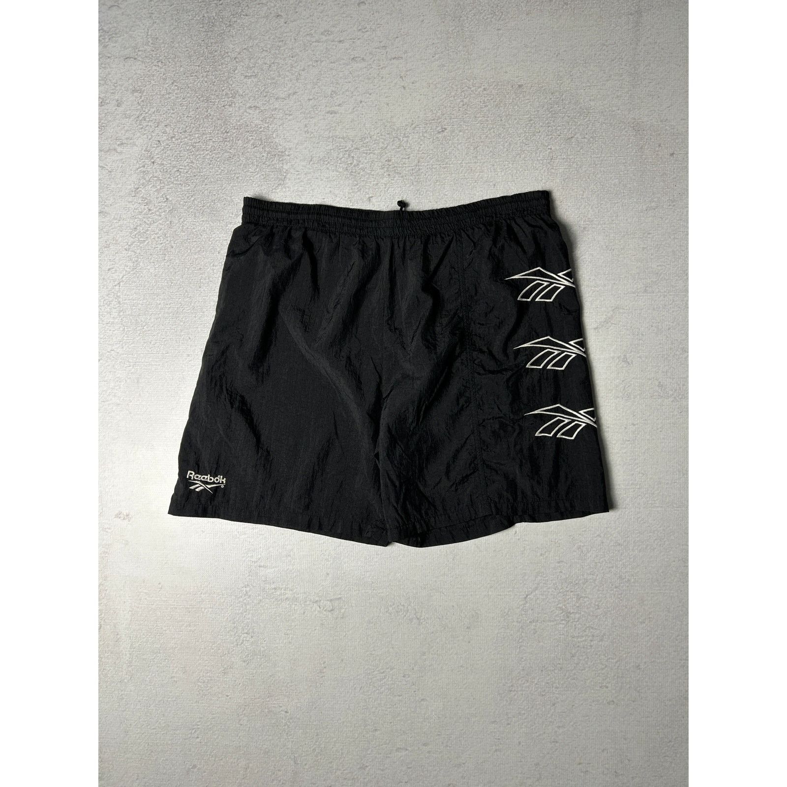 Reebok Vintage 90s Reebok Black Track Shorts - Men's Medium Size US 36 / EU 52 - 1 Thumbnail