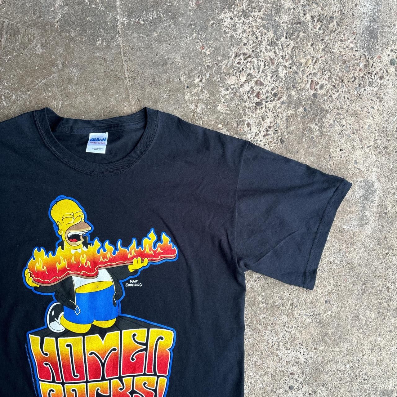 Gildan Black Gildan ‘Homer Rocks’ T-Shirt Size US L / EU 52-54 / 3 - 2 Thumbnail