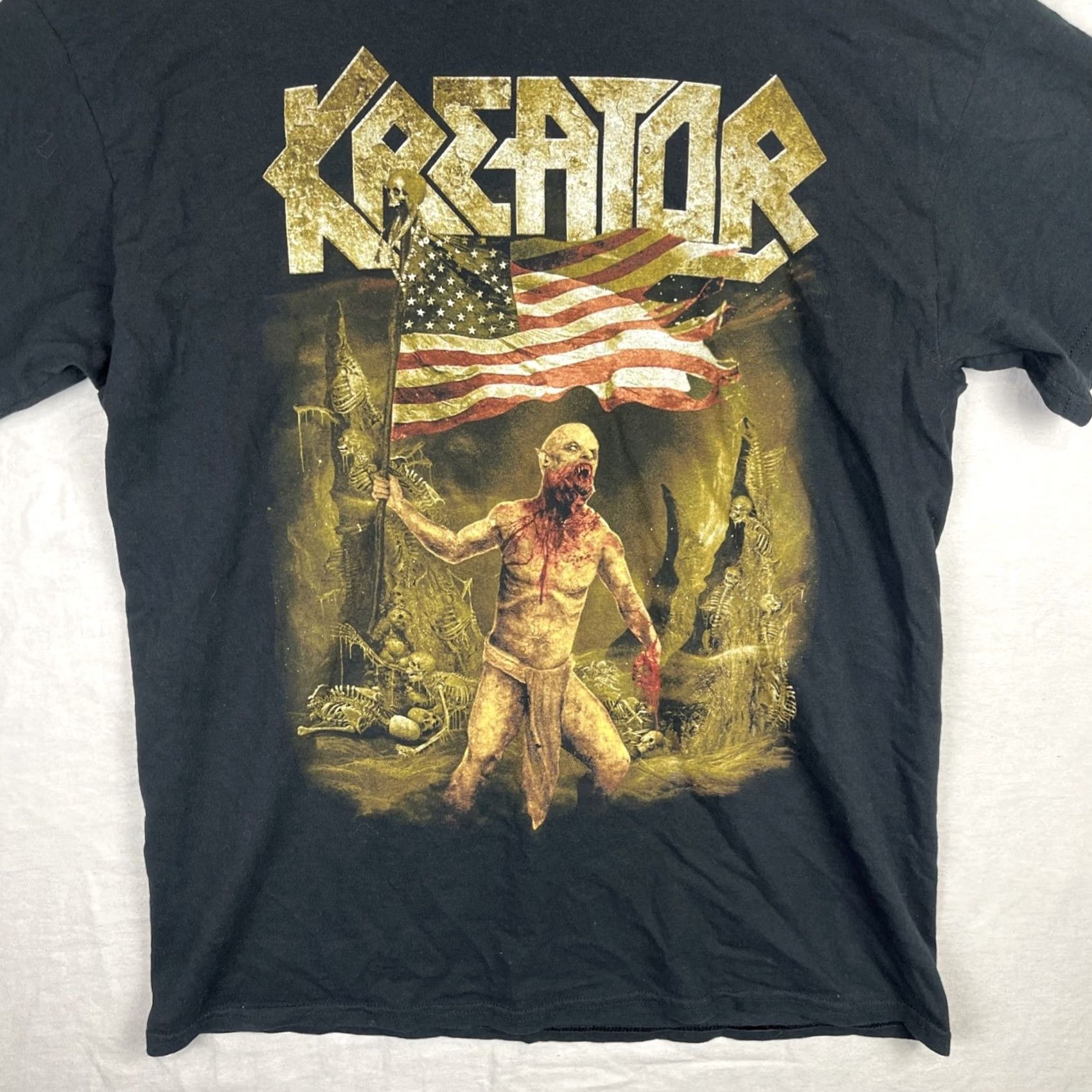 Gildan Kreator Shirt Mens Large Black Death To The World Tour 2014 Thrash Metal Concert Size US L / EU 52-54 / 3 - 3 Thumbnail