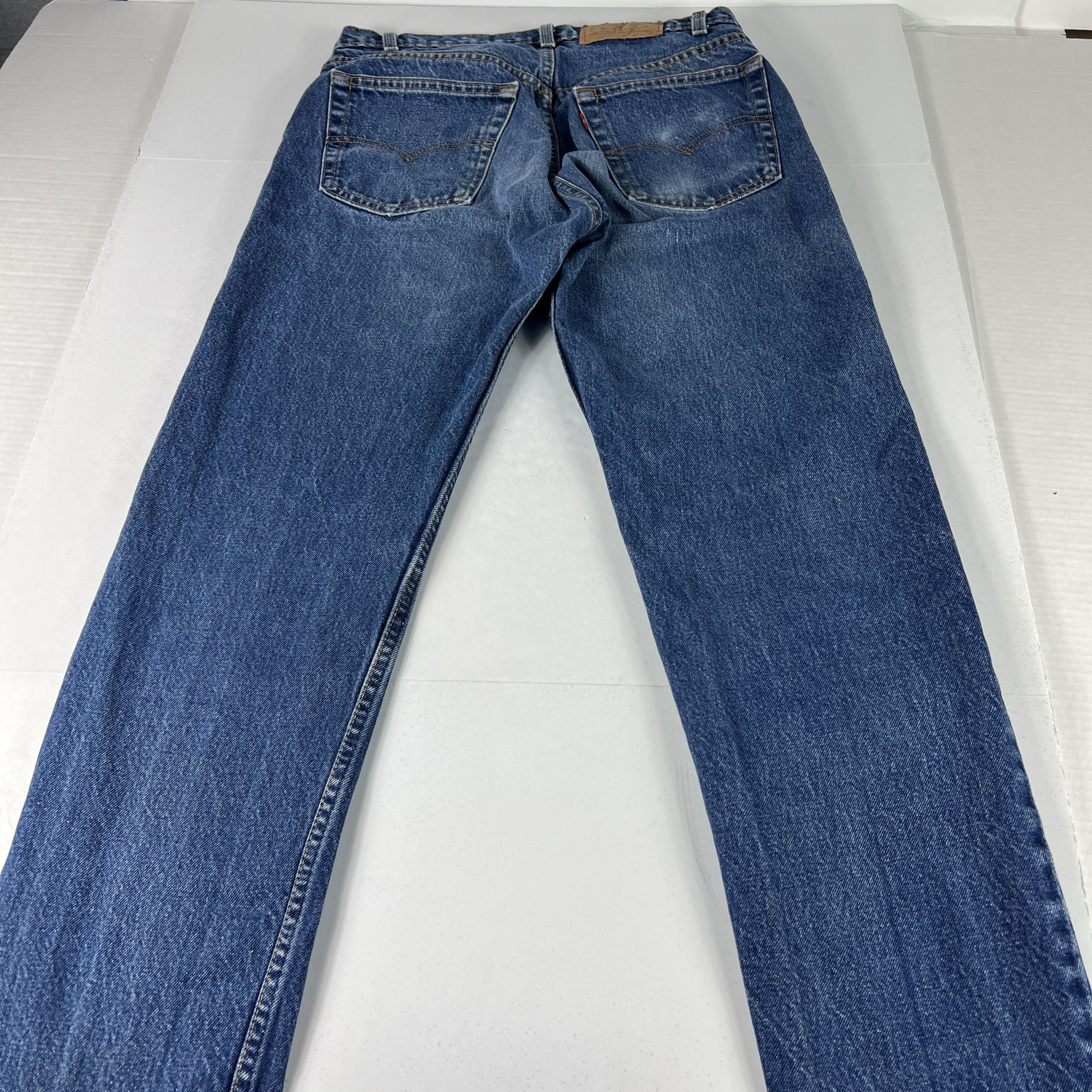 Levi's × Vintage VTG 80s Levi's Jeans 505 Straight Blue Faded Cotton Denim Size US 32 / EU 48 - 12 Thumbnail