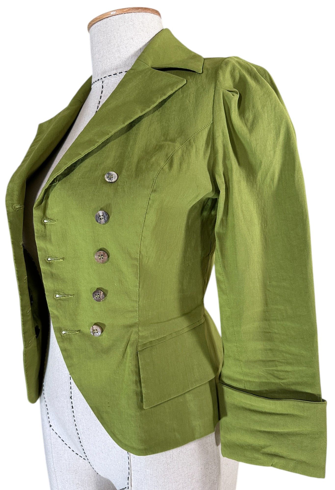 plein sud Green linen blazer Size M / US 6-8 / IT 42-44 - 5 Thumbnail