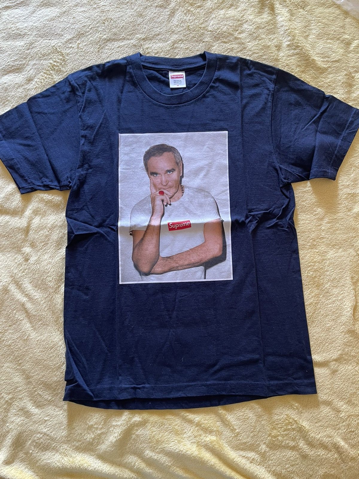 Supreme Supreme navy morrissey photo tee T-shirt Size US M / EU 48-50 / 2 - 2 Thumbnail