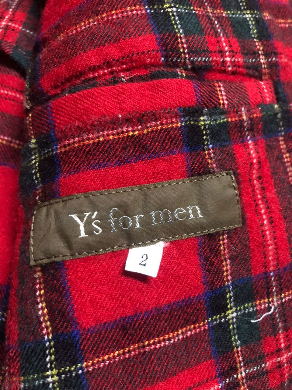 Yohji Yamamoto Vintage Yohji Yamamoto Y's For Men Wool Red Plaid Jacket Size US M / EU 48-50 / 2 - 16 Thumbnail