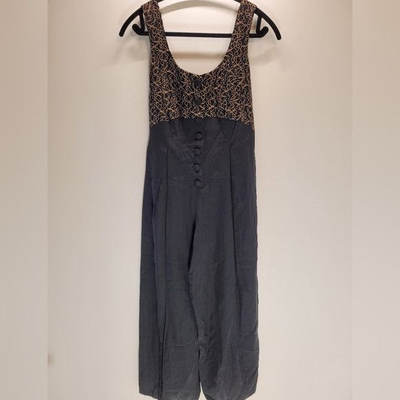 Other Vintage lace black jumpsuit by Zone California - size 7/8 Size 28" / US 6 / IT 42 - 4 Thumbnail