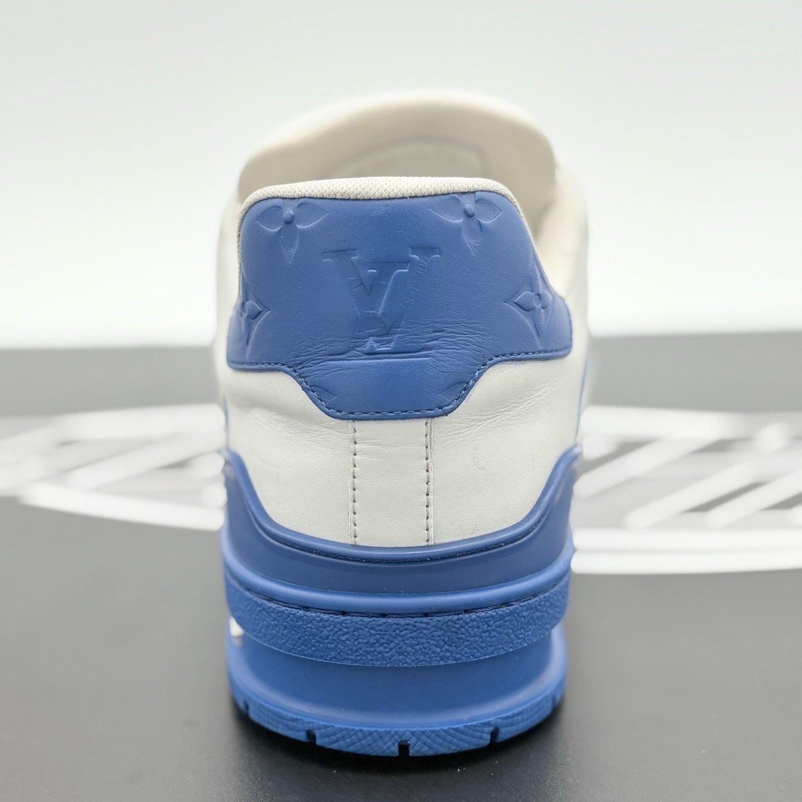 Louis Vuitton Louis Vuitton Trainer ' White Blue ' | SUPER CLEAN! Size US 11.5 / EU 44-45 - 9 Thumbnail