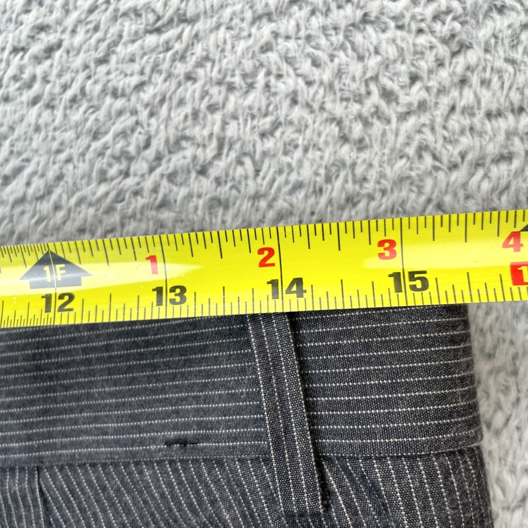 Vintage VINTAGE Pants Womens Small Gray Dress Pinstripe Straight Leg Business Formal Office Size 28" / US 6 / IT 42 - 5 Thumbnail