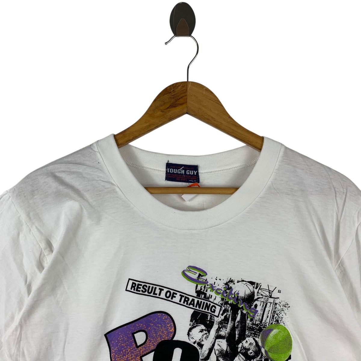 Vintage Vintage BASKETBALL power champion printed tee Size US L / EU 52-54 / 3 - 2 Thumbnail