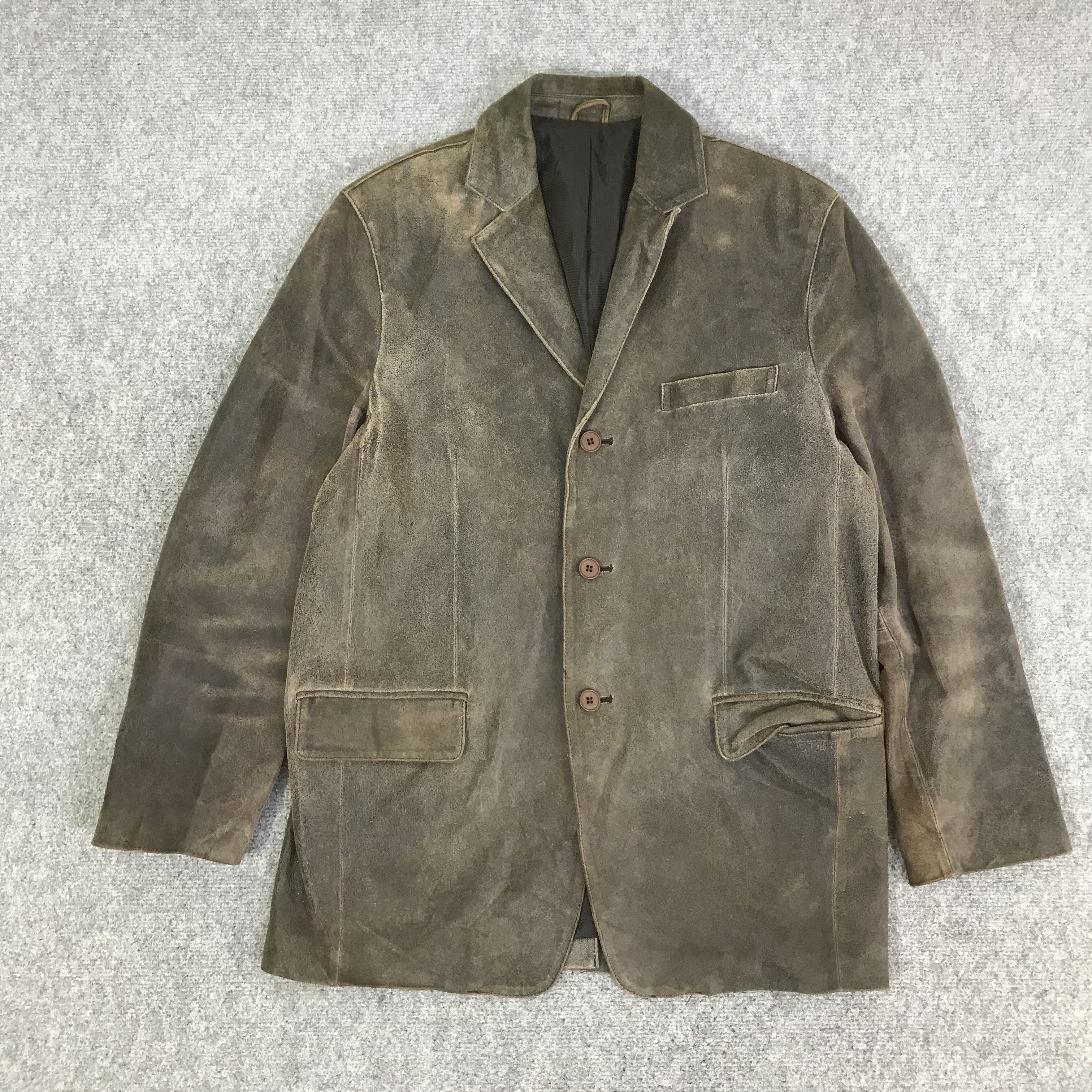 Japanese Brand DAN VALENTINO LEATHER JACKET K89B8 Size US L / EU 52-54 / 3 - 1 Thumbnail