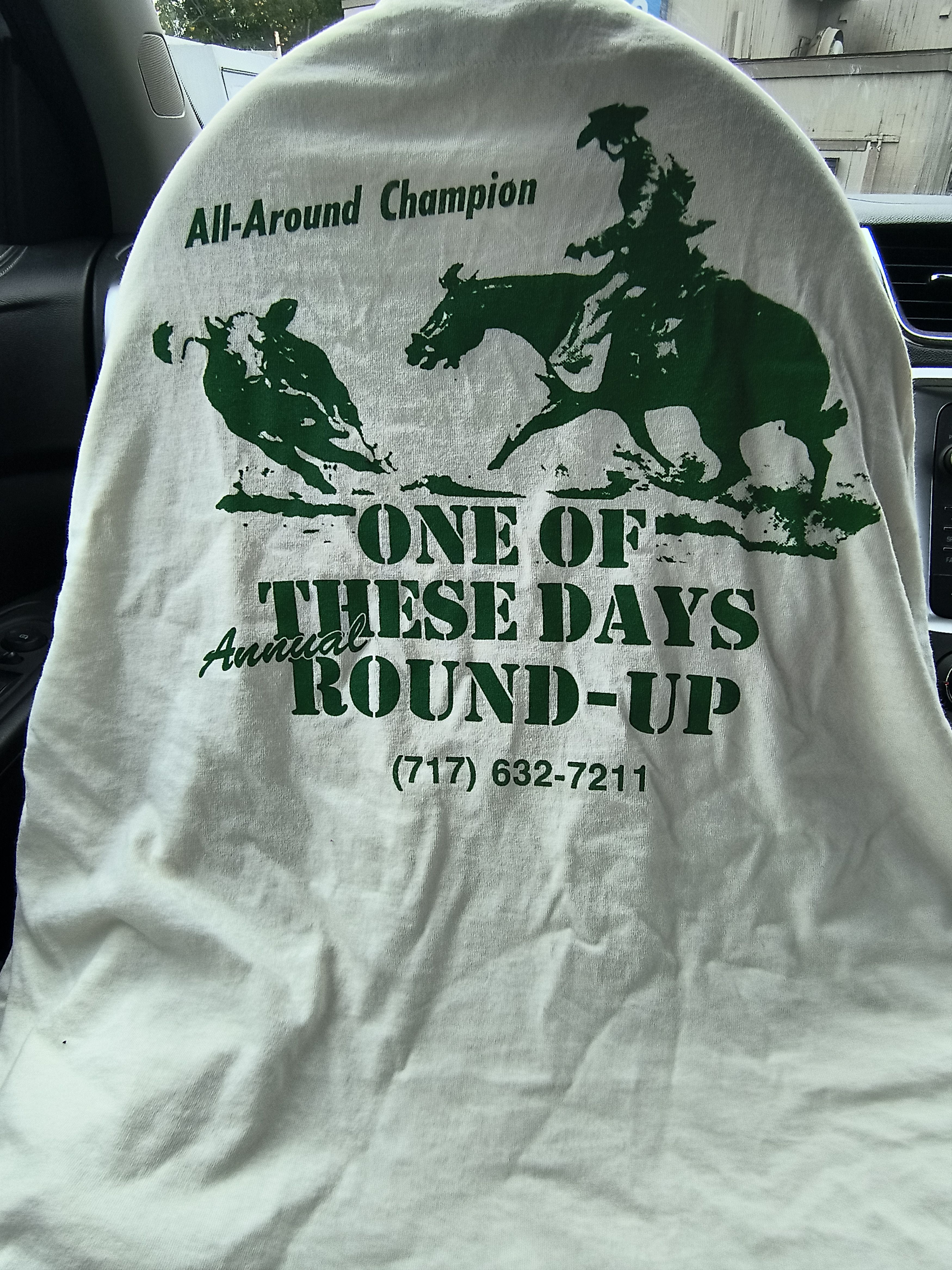 One of These Days One of these days round up ranch white shirt green size XL Size US XL / EU 56 / 4 - 4 Thumbnail