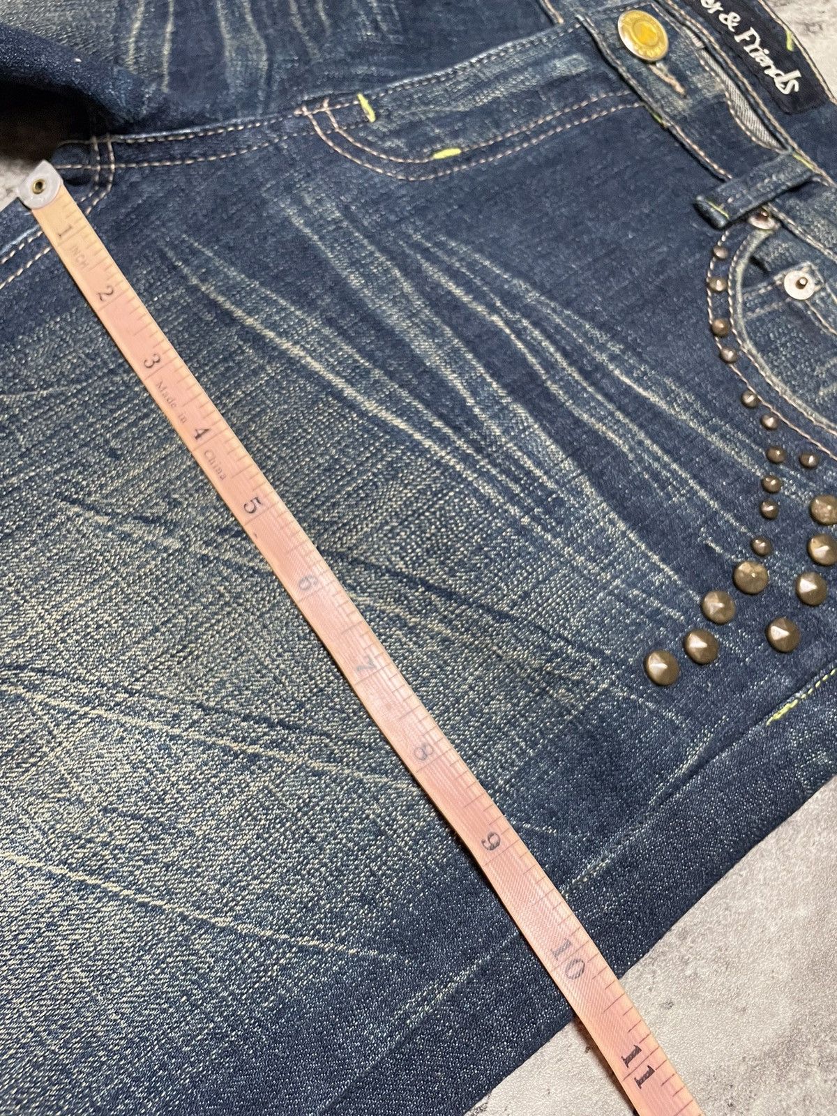 If Six Was Nine × Japanese Brand × Le Grande Bleu (L.G.B.) Japanese Flare Studded Jeans L. Waver KmRii lgb Style Size US 30 / EU 46 - 16 Thumbnail