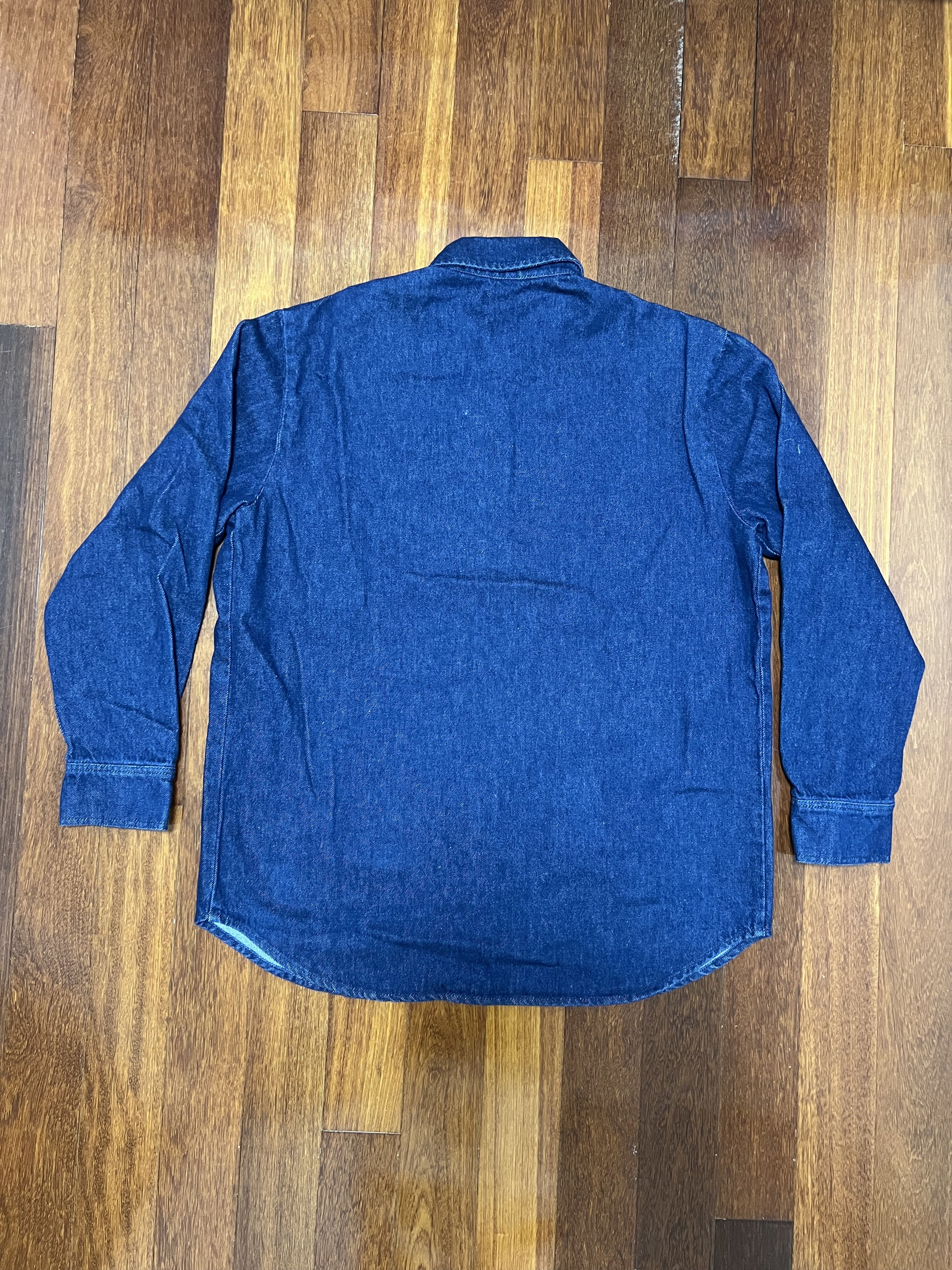 Raf Simons 💚 AW21 Raf Simons Straight Fit Denim Shirt Medium NEW Size US M / EU 48-50 / 2 - 2 Thumbnail