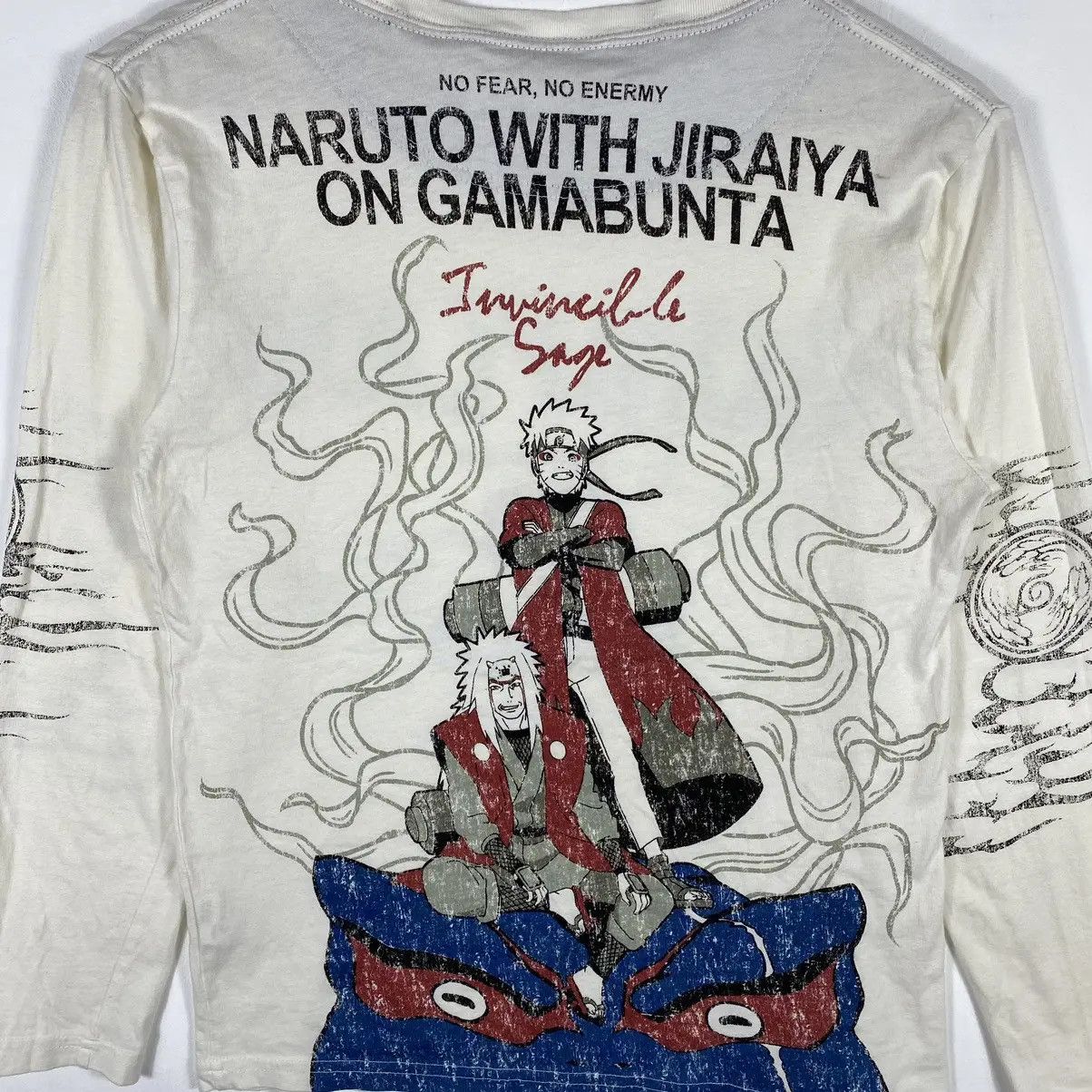 Anime NARUTO SHIPPUDEN Naruto With Jiraiya On Gamabunta Anime Tee Size US S / EU 44-46 / 1 - 3 Thumbnail
