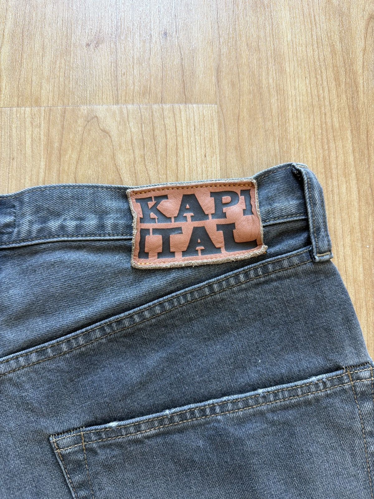 Kapital Kapital Bone Black Denim Shorts Size US 34 / EU 50 - 4 Thumbnail