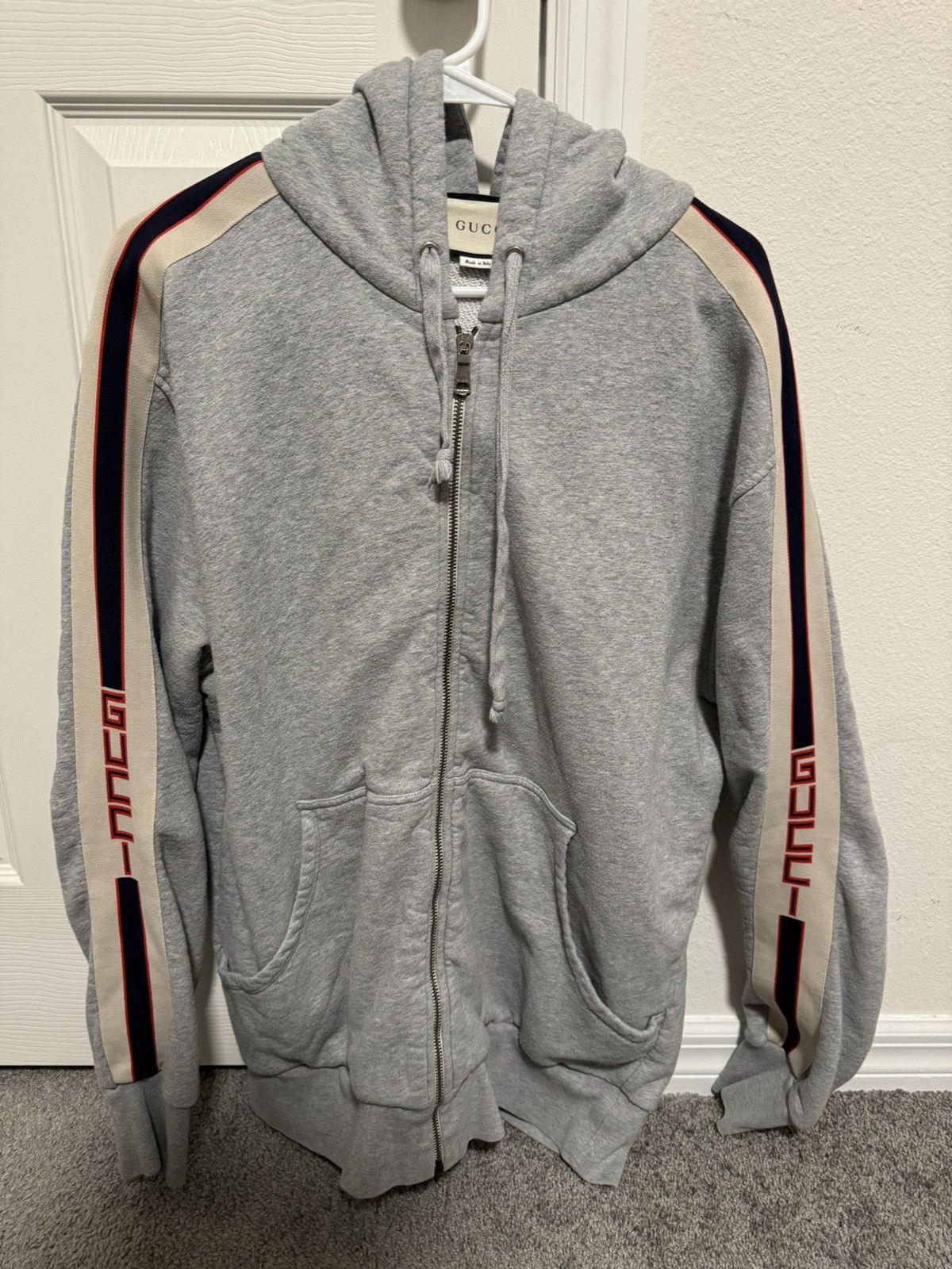 Image of Gucci Hoodie in Grey, Men's (Size 2XL)