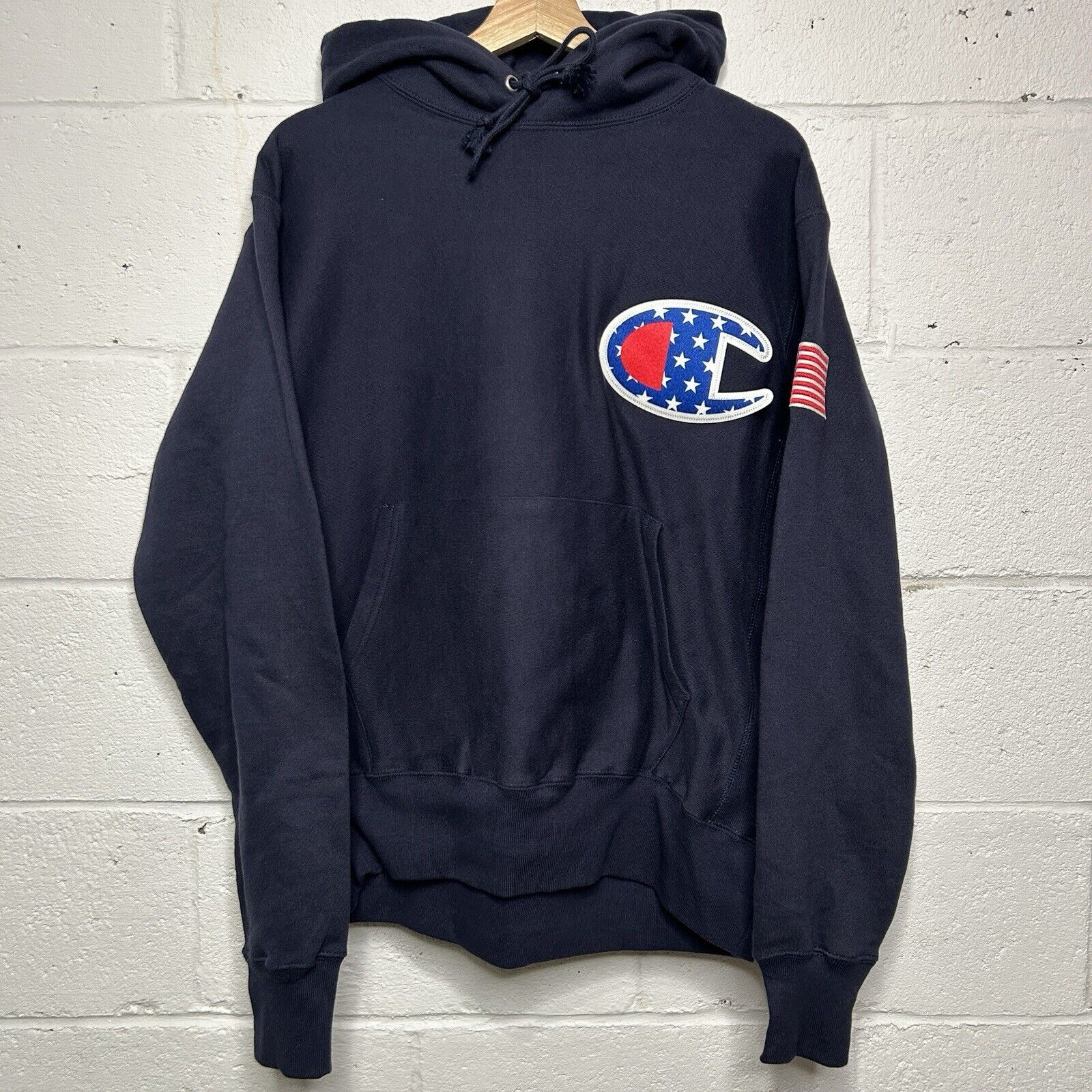Champion Champion Reverse Weave Hoodie Sweatshirt “Navy Blue” 2024 Size US M / EU 48-50 / 2 - 1 Thumbnail
