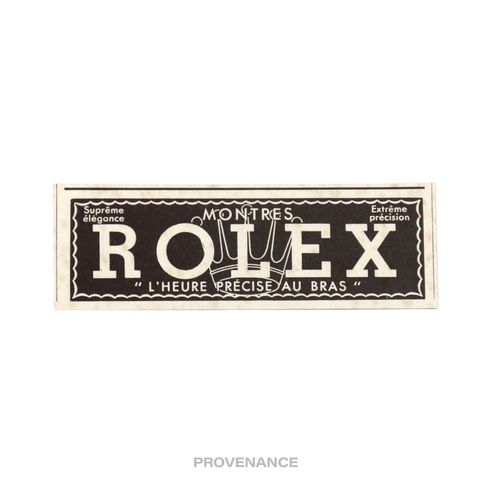 Rolex Antique Vintage Newsprint Ad - Crown Logo in Black, Men's — image 3 of 6