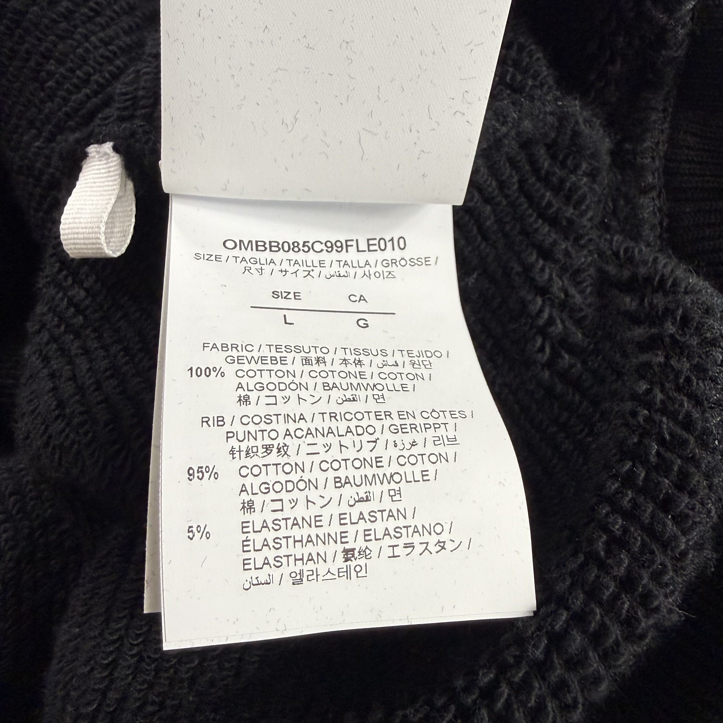 Off-White Off-White Black OFF Logo Organic Cotton Hoodie Mens Large Size US L / EU 52-54 / 3 - 7 Thumbnail