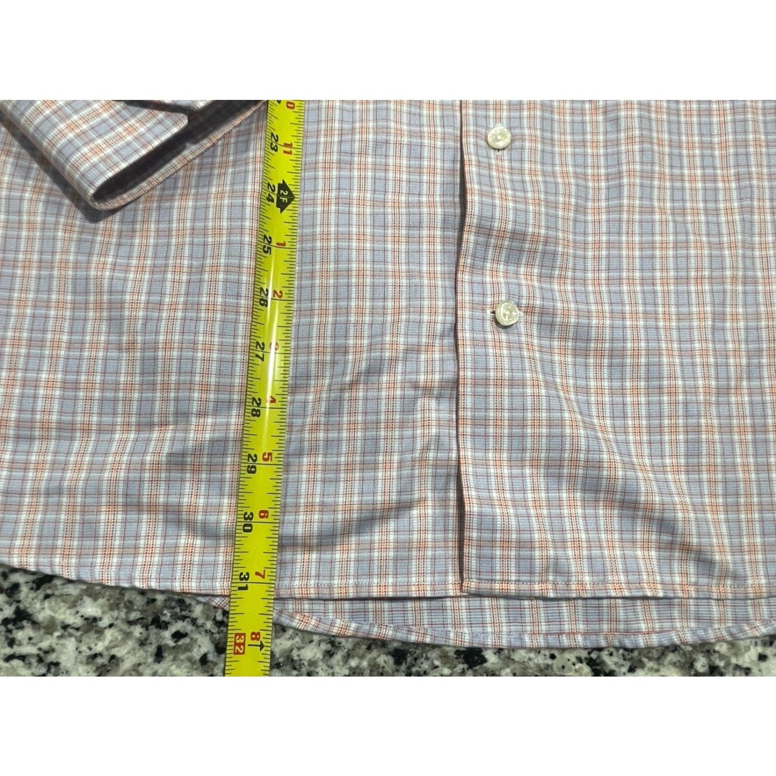 Eton ETON Dress Shirt Men 42 / 16.5 Contemporary Fit Multicolor Plaid Long Sleeve Size 42R - 2 Thumbnail
