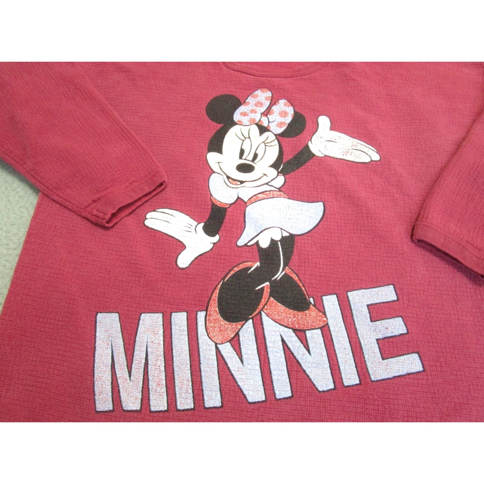 Mickey Unlimited VINTAGE Minnie Mouse Disney Sweatshirt Womens XL Purple 90s 1990s Pullover Crew Neck Sweatshirt Ladies Regular Fit Size XL / US 12-14 / IT 48-50 - 2 Thumbnail