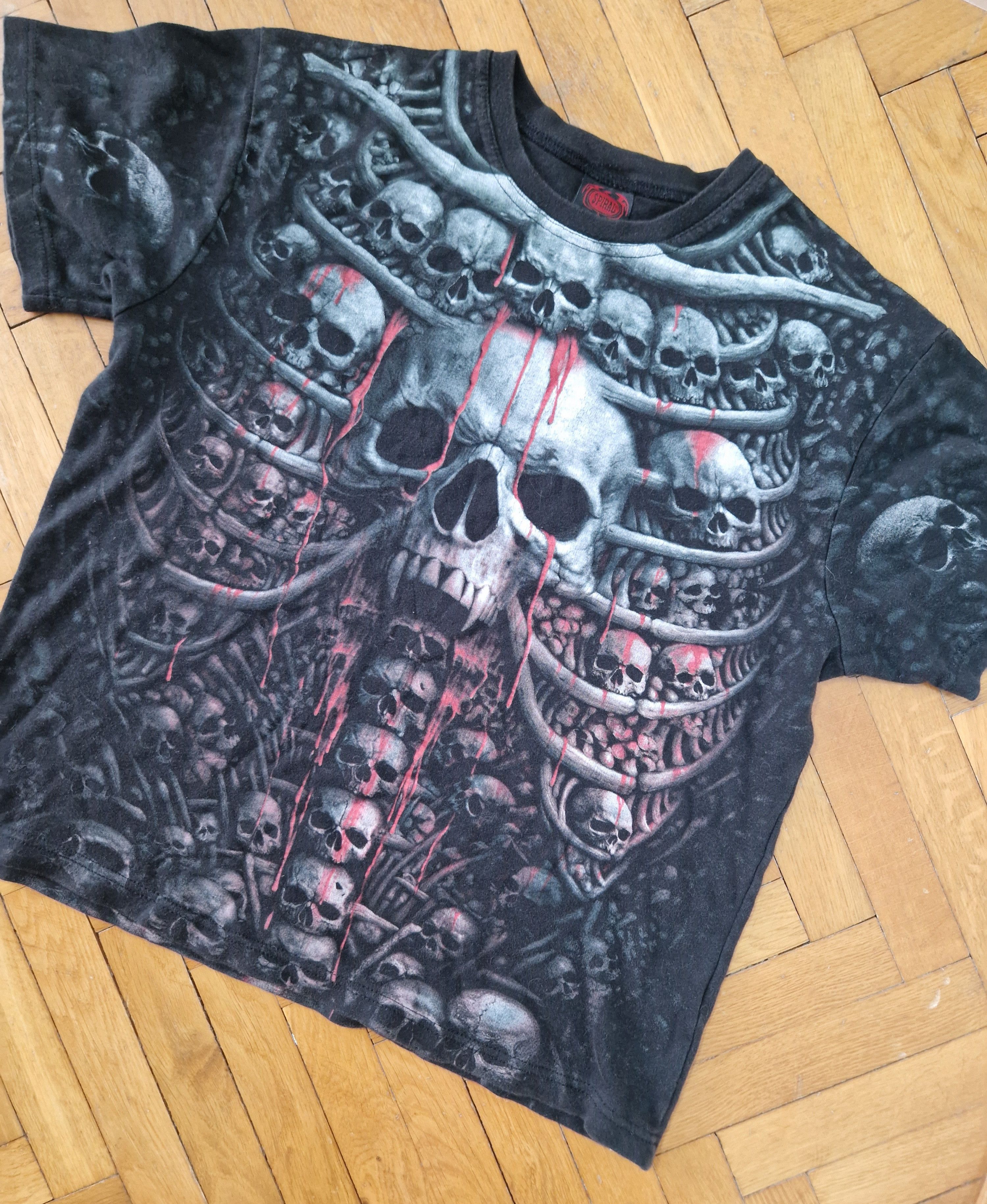 Affliction Skulls T-Shirt y2k goth grunge emo avant garde affliction Size US L / EU 52-54 / 3 - 2 Thumbnail