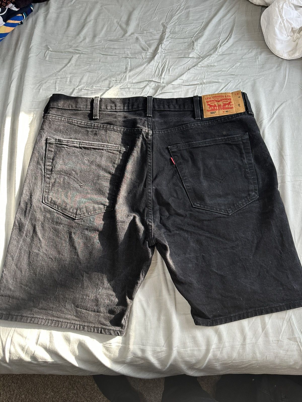 Levi's Black Denim Levi’s Jean Shorts Size US 40 / EU 56 - 2 Thumbnail