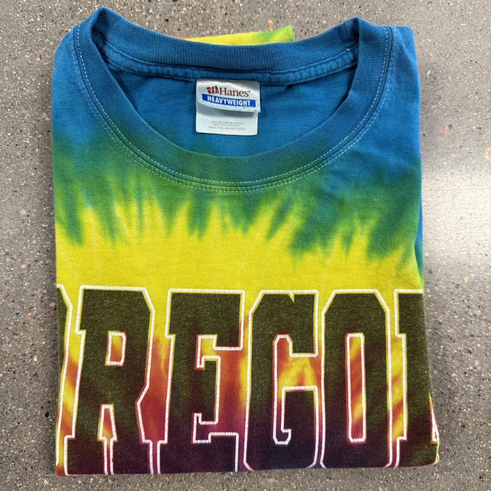 Hanes Vtg Hanes Heavyweight Tie-Dye Oregon Dunes T-Shirt - XL Size US XL / EU 56 / 4 - 8 Thumbnail