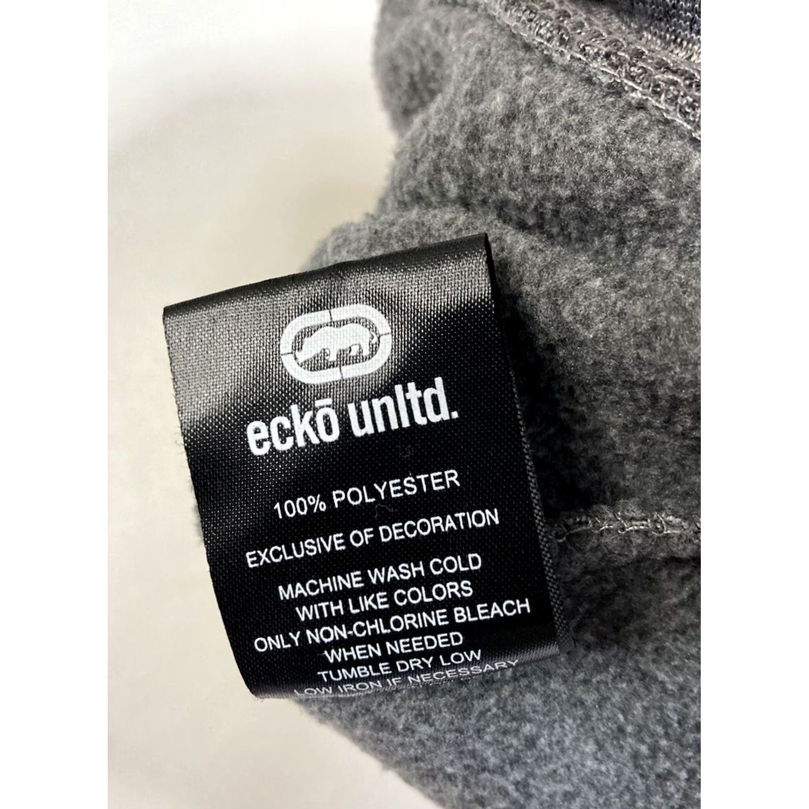 Ecko Unltd. VINTAGE Ecko Unltd Pullover Hoodie Men XL Gray Logo Embroidered Lightweight Size US XL / EU 56 / 4 - 6 Thumbnail