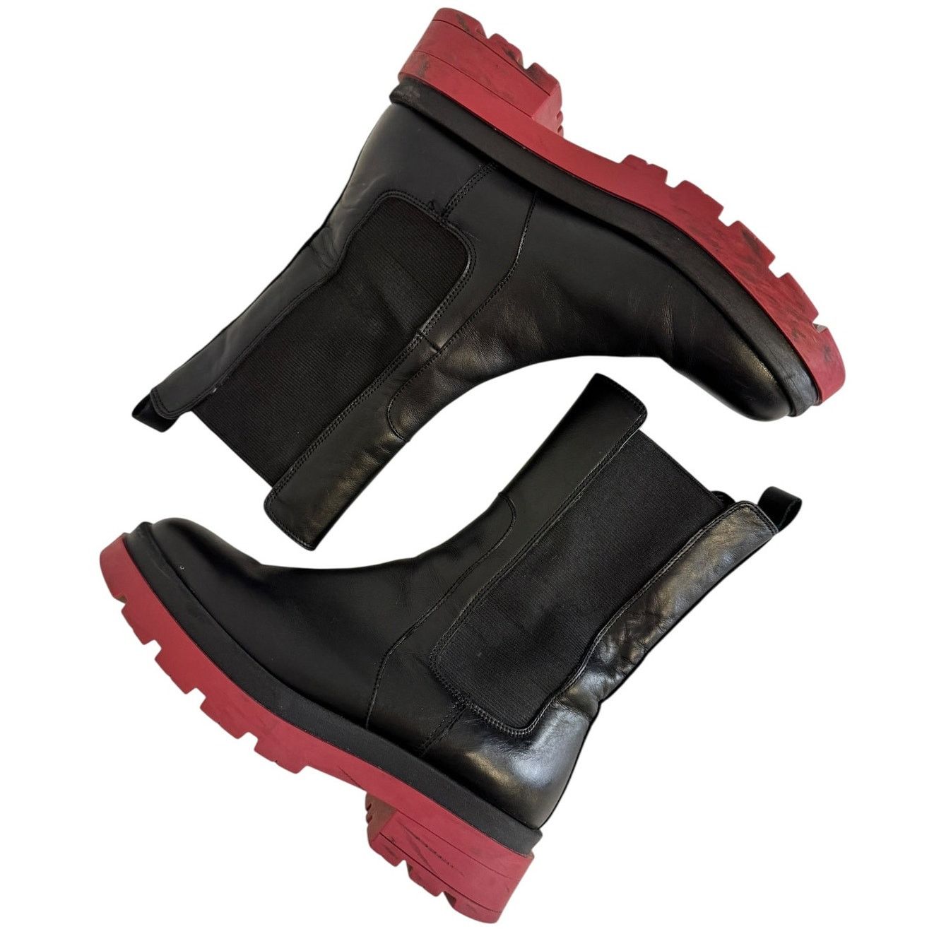 Other Dusano Chelsea Boots Black Leather EU 38 Luxury Designer Size US 7.5 / IT 37.5 - 5 Thumbnail