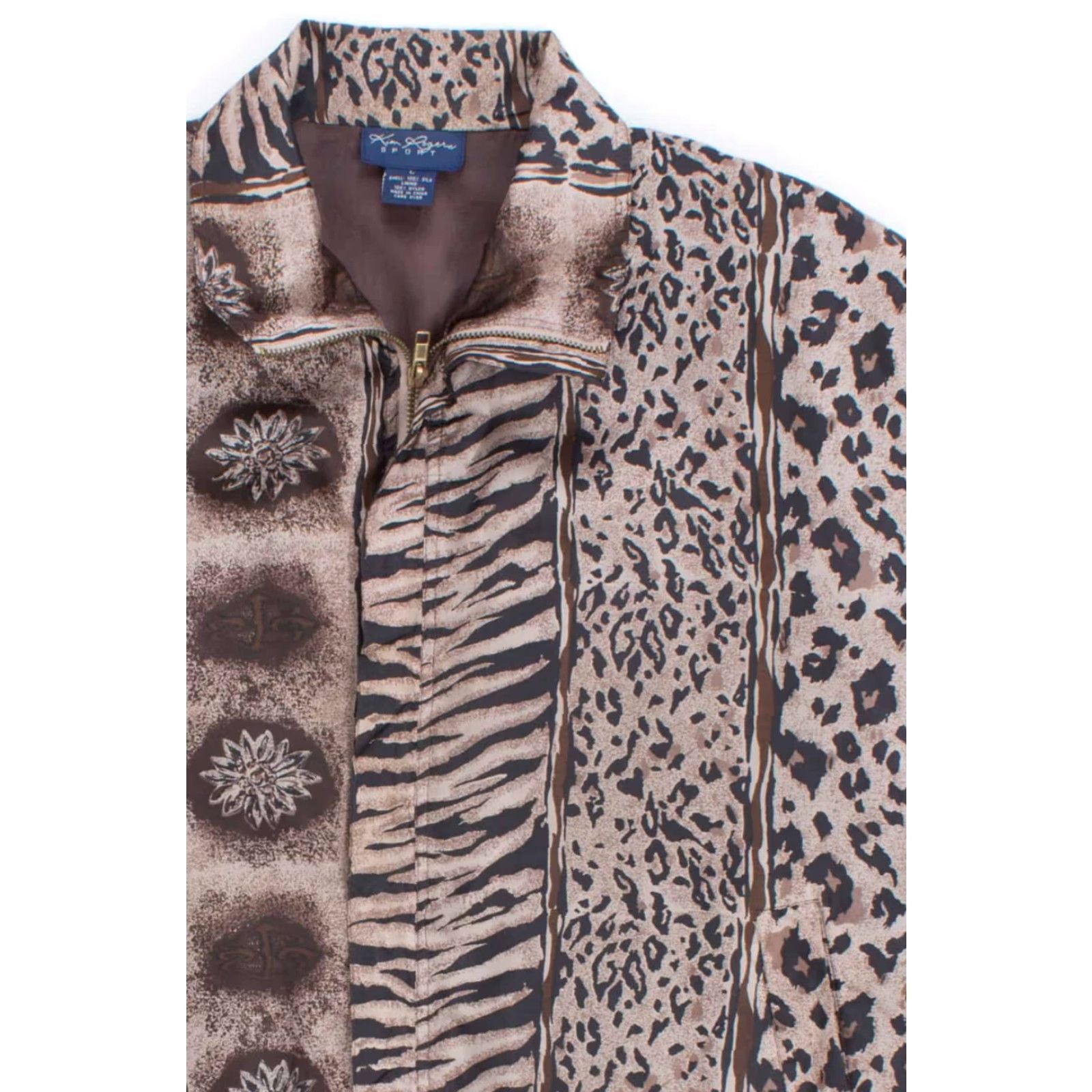 Vintage VINTAGE Mixed Leopard Silk Bomber Jacket Large Silk Jacket Ladies? Size US L / EU 52-54 / 3 - 2 Thumbnail