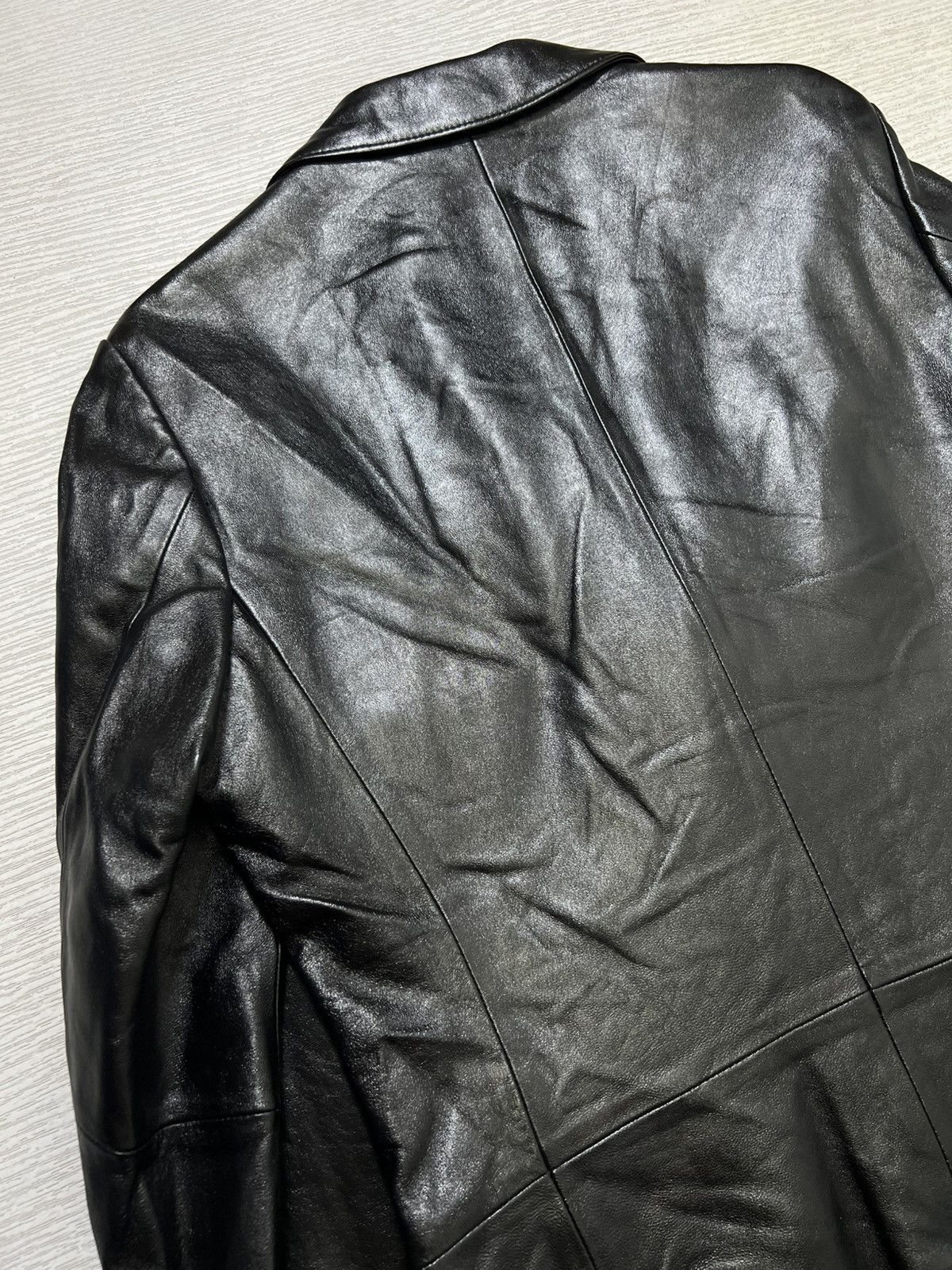 Balenciaga Balenciaga - Vintage - 1997 - Leather Blazer Size US L / EU 52-54 / 3 - 9 Thumbnail