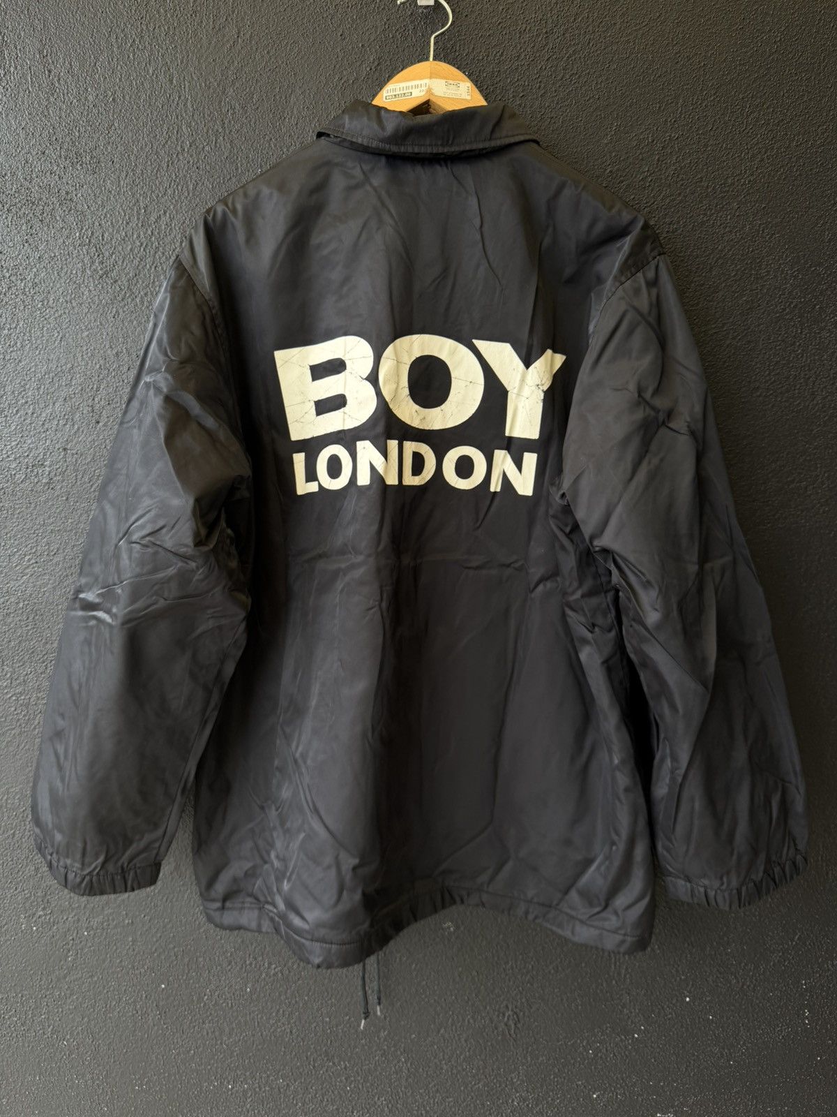 Boy London BOY LONDON Big Logo Coach Jacket Black Rare Vintage Size US M / EU 48-50 / 2 - 4 Thumbnail