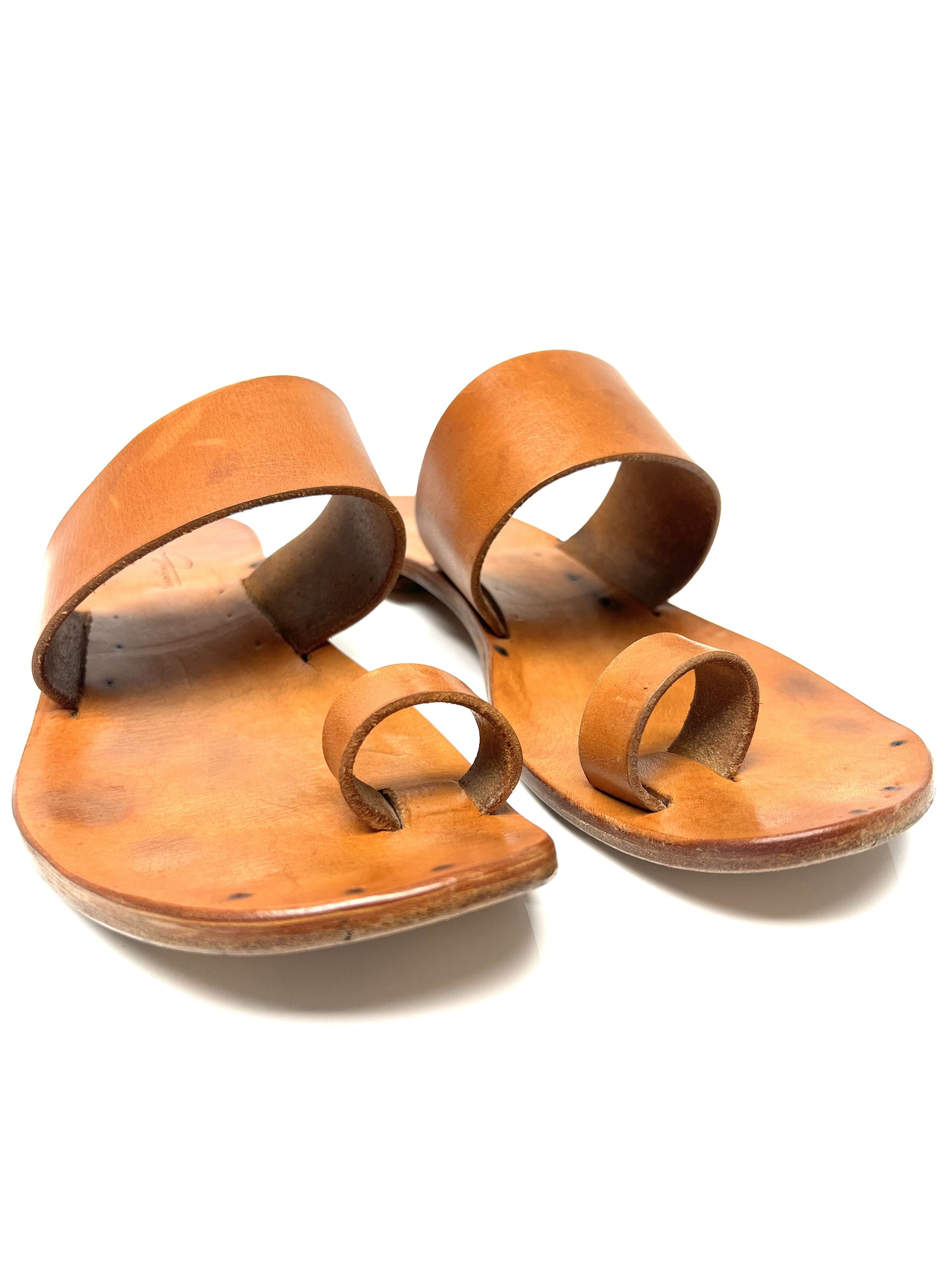 Dimissianos & Miller DIMISSIANOS & MILLER NATURAL LEATHER SLIDE / SANDALS Size US 11 / EU 44 - 13 Thumbnail