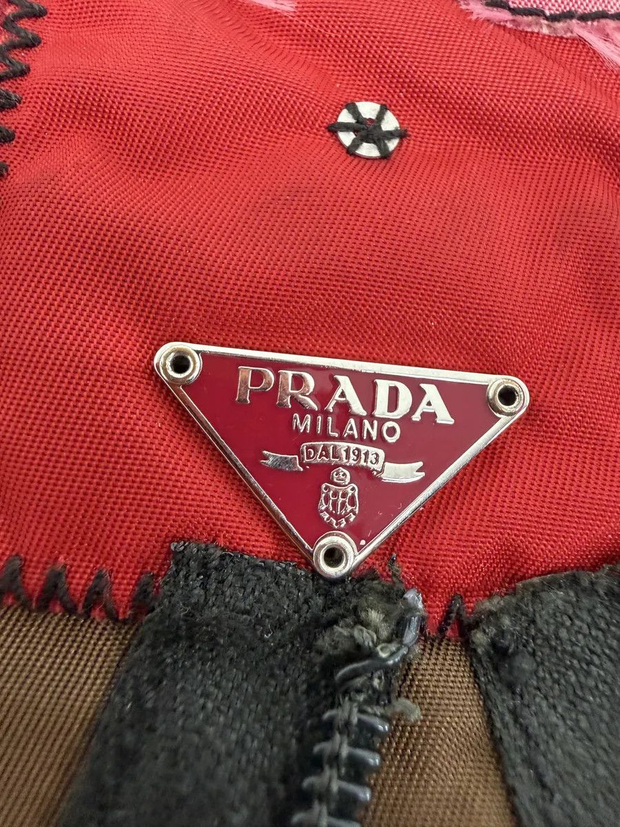 Prada AW2004 Prada Humanoid Brown Nylon Shoulder Bag Size ONE SIZE - 10 Thumbnail