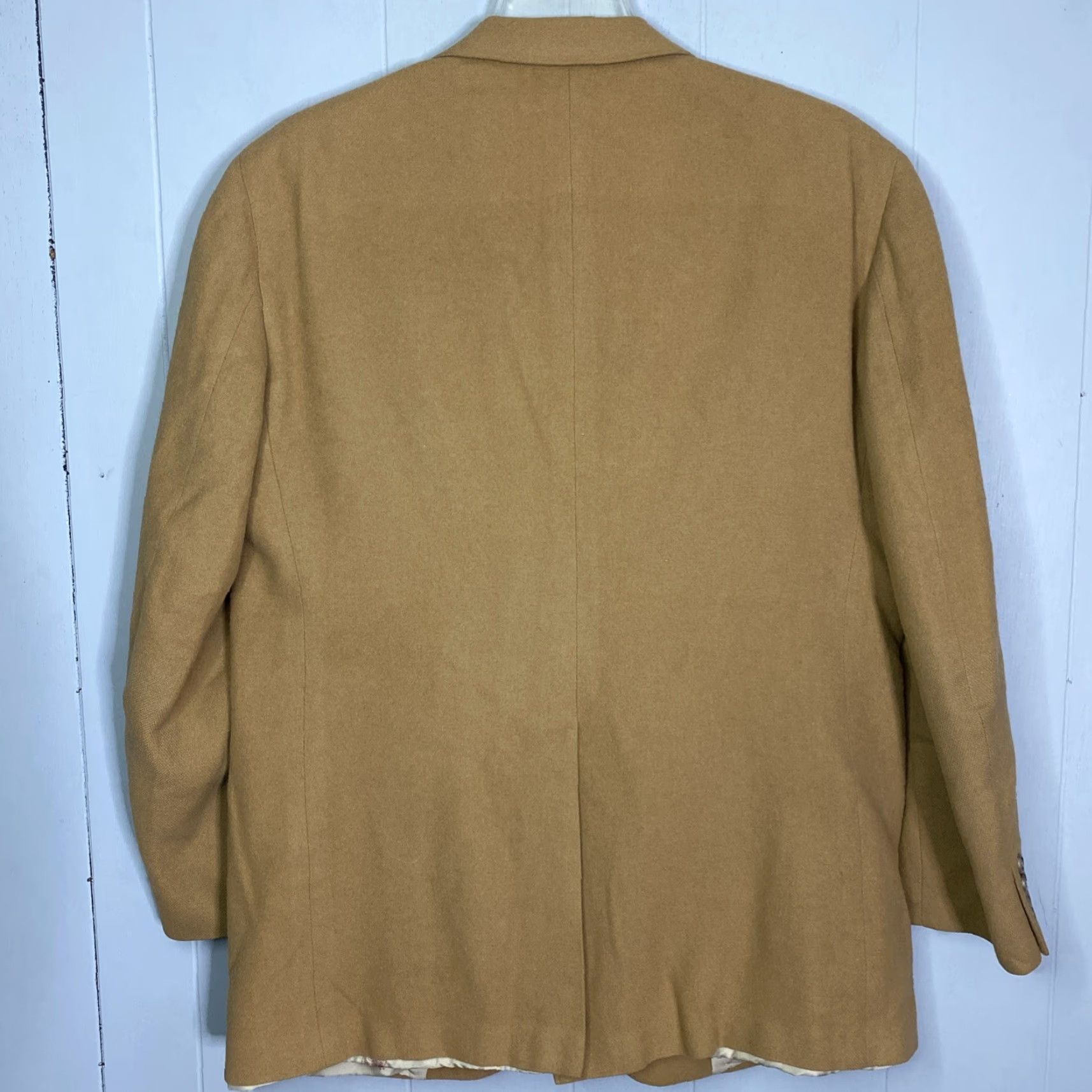 Jos. A. Bank VINTAGE Jos. A. Bank Camel Hair Blazer Men Brown 44L Long Single-Breasted Two-Button 100% Camel Hair Blazer Winter Mens Size 44R - 7 Thumbnail