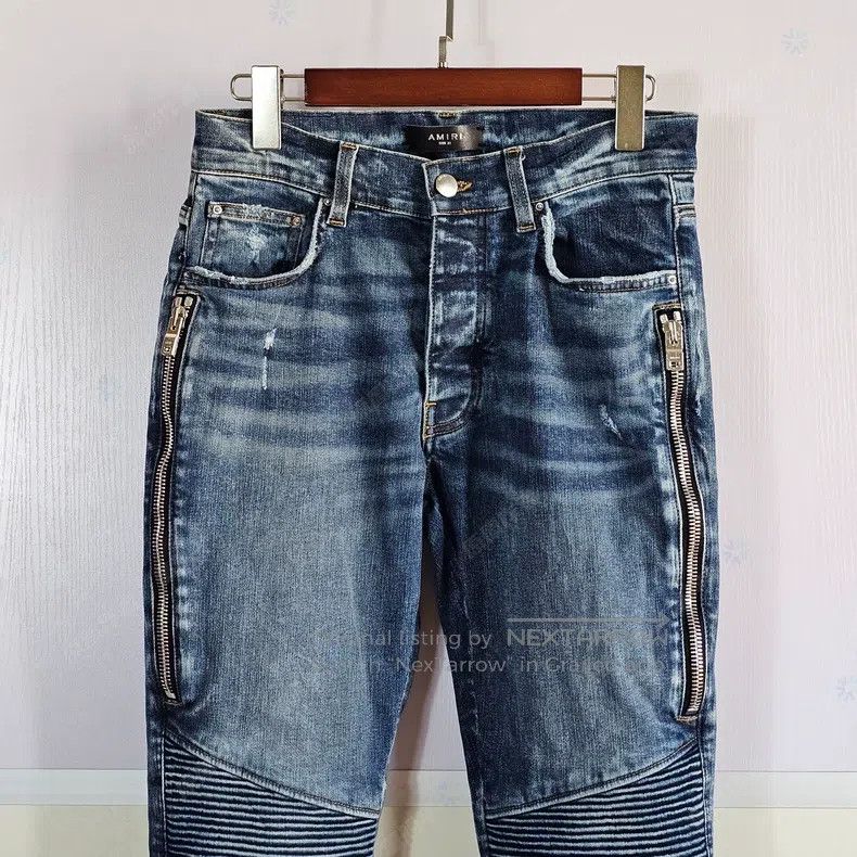 Amiri Amiri Motorcycle Jeans Size US 31 - 2 Thumbnail